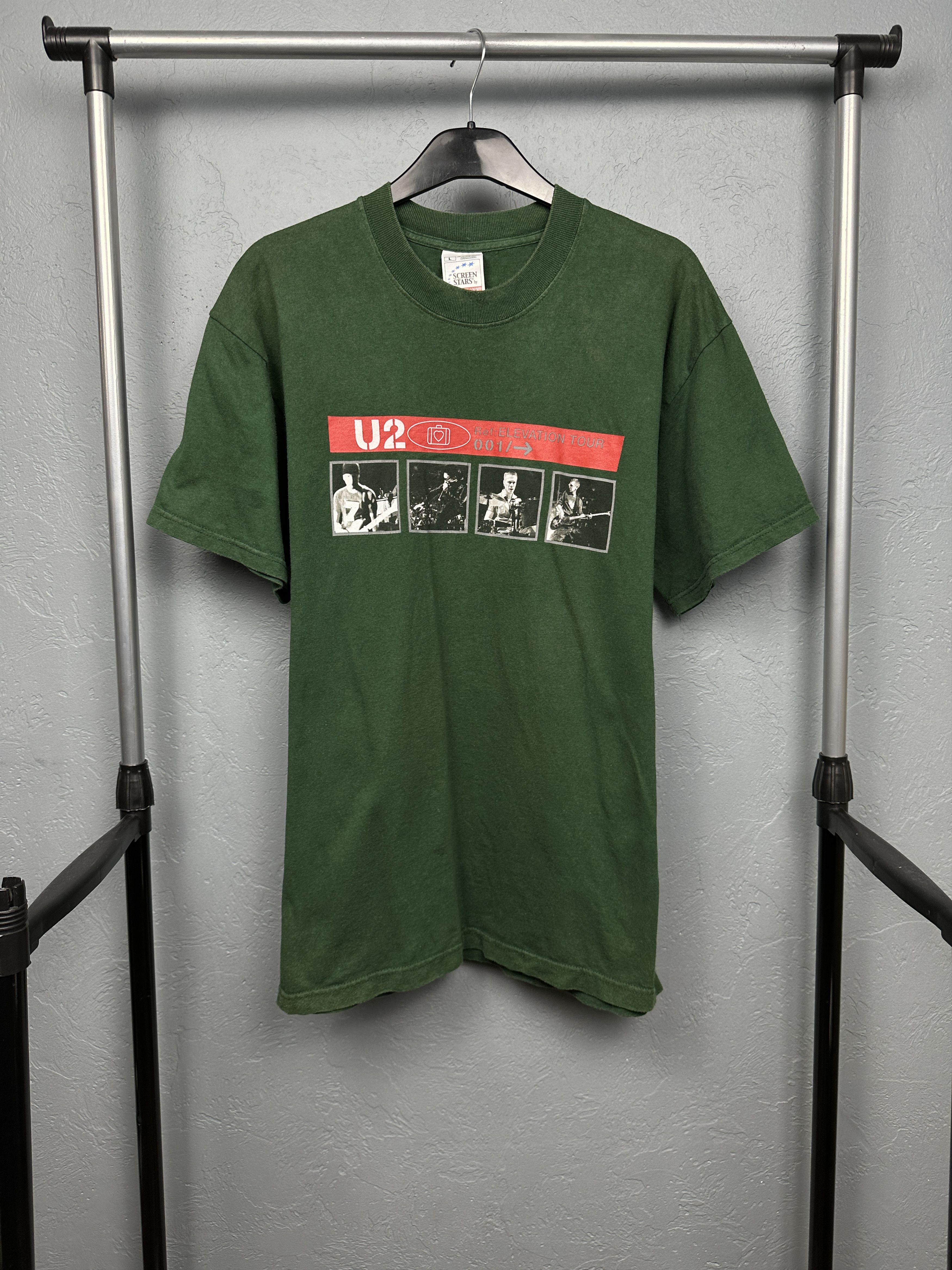 Band Tees 00s Vintage 2001 U2 Elevation Tour Short Sleeve T-Shirt