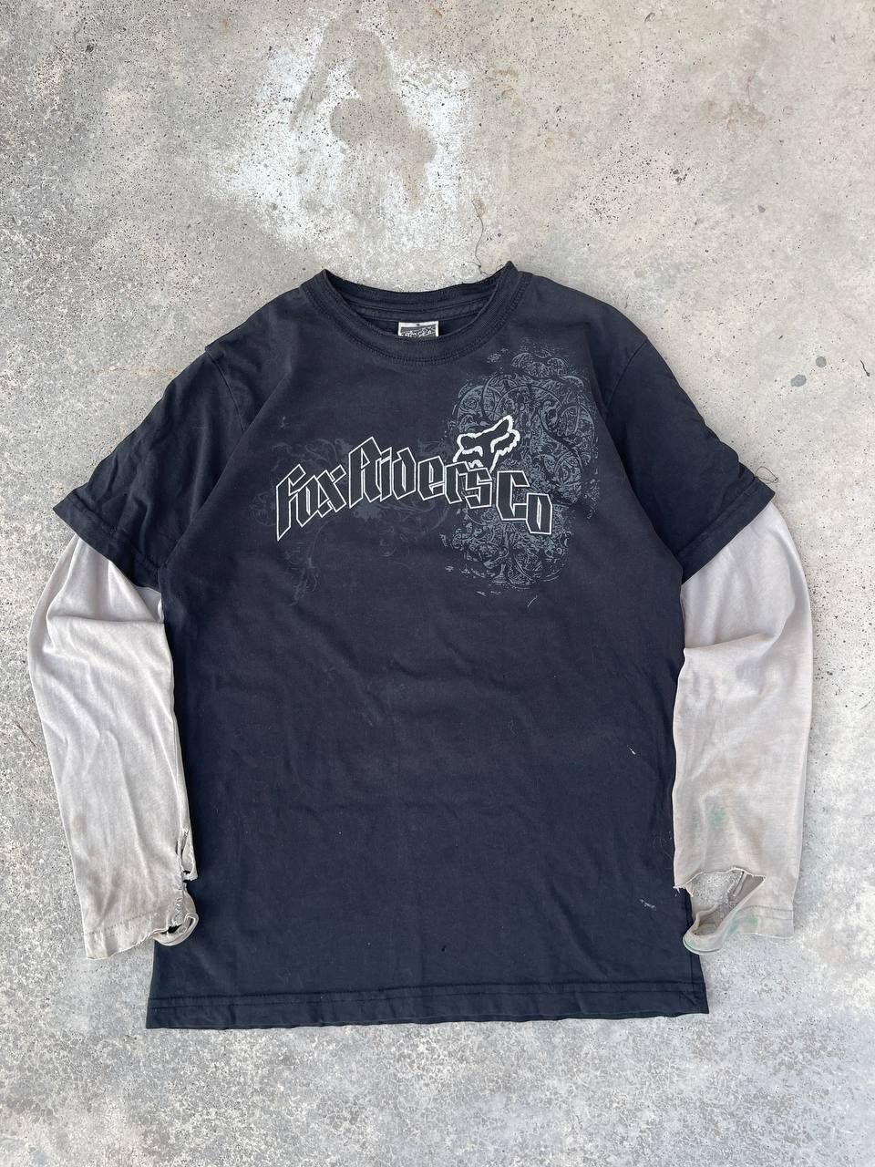 Fox Racing Distressed Vintage Y2K Fox Racing Double Layer Tees Size US XS / EU 42 / 0 - 1 Thumbnail