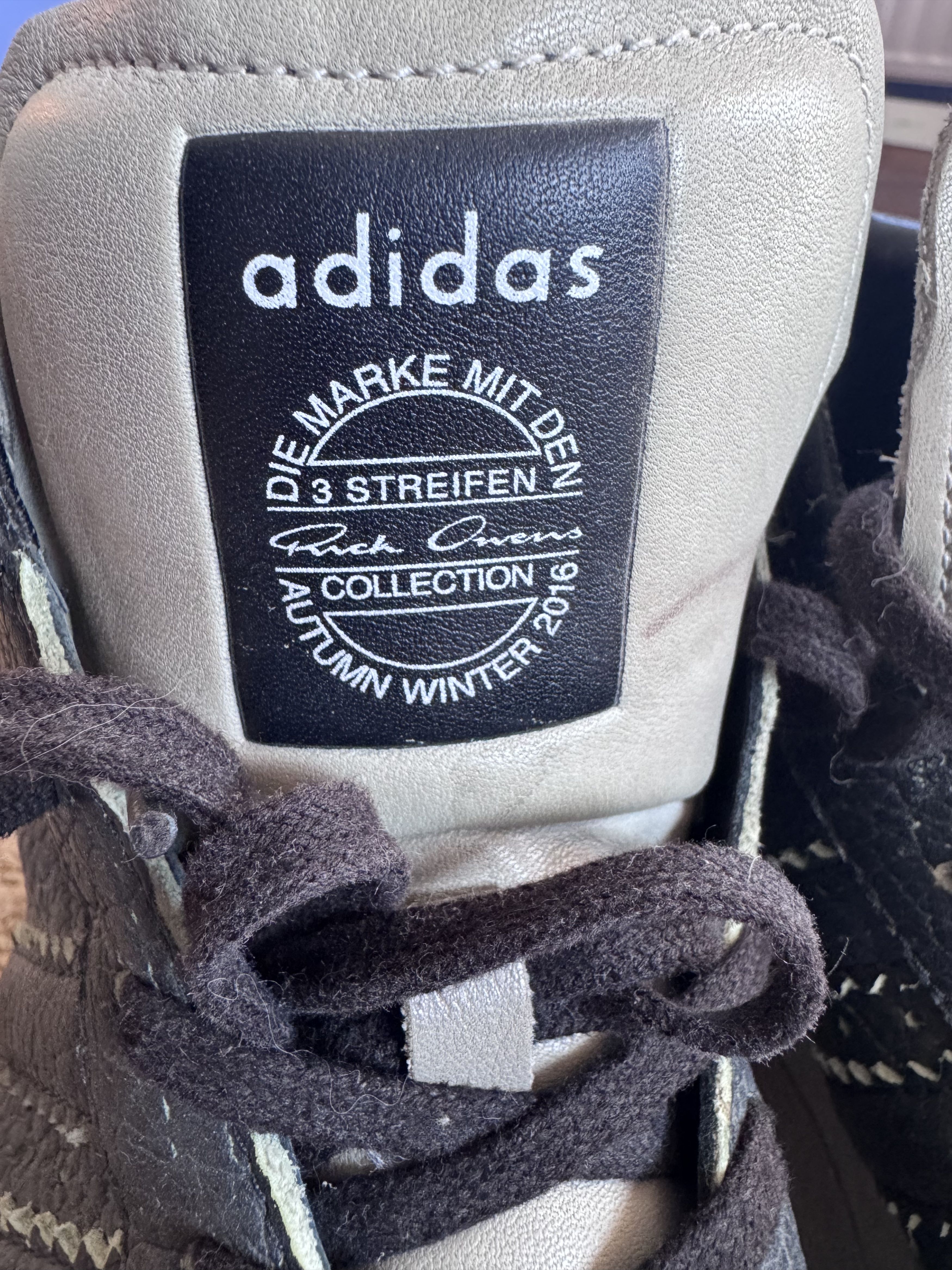 Adidas × Rick Owens Rick Owens x Adidas Mastodon Pro Model - Cracked Black/Pearl Size US 9.5 / EU 42-43 - 6 Thumbnail