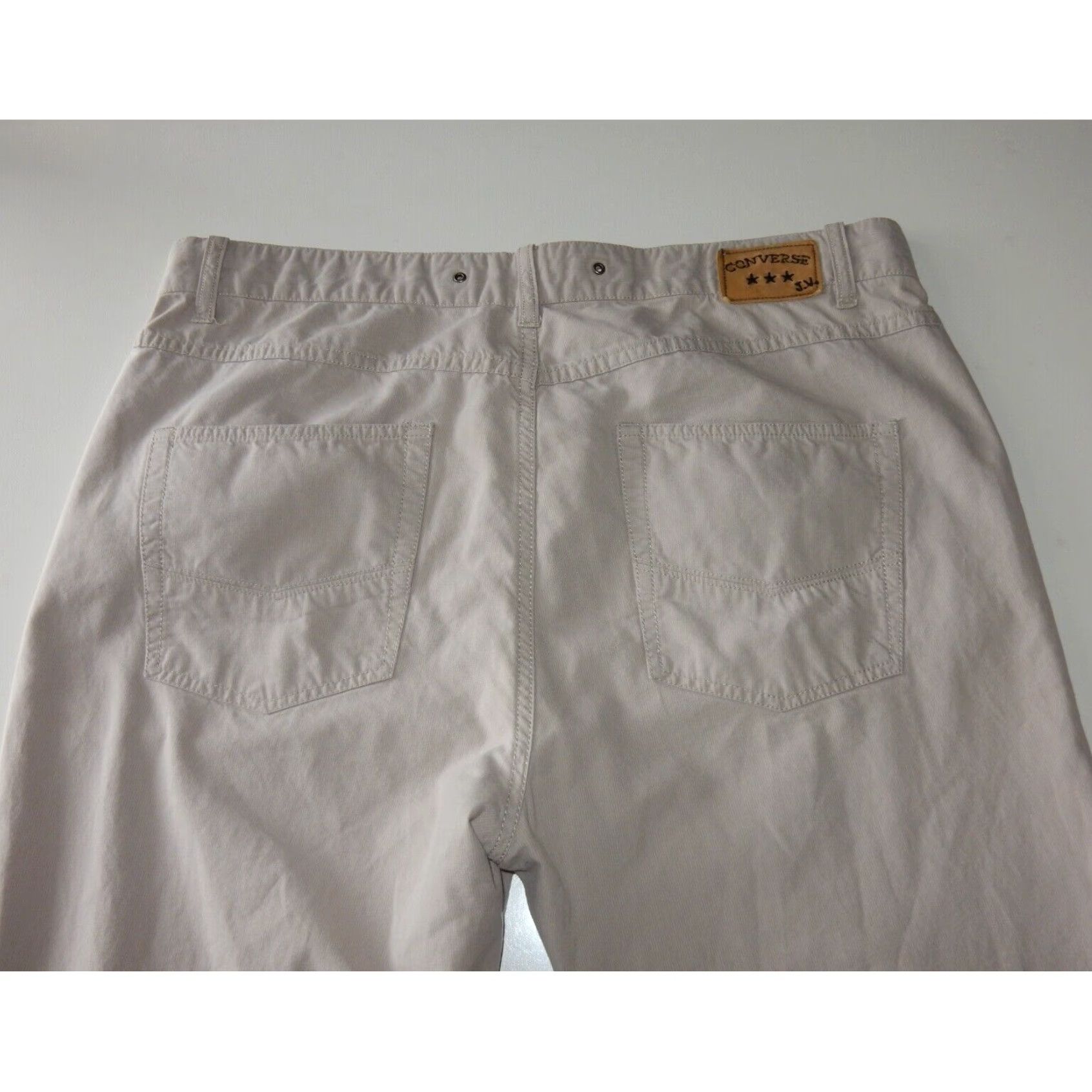 John Varvatos JOHN VARVATOS Converse Mens Slim Straight Jeans 36x33 Beige Size US 36 / EU 52 - 1 Thumbnail