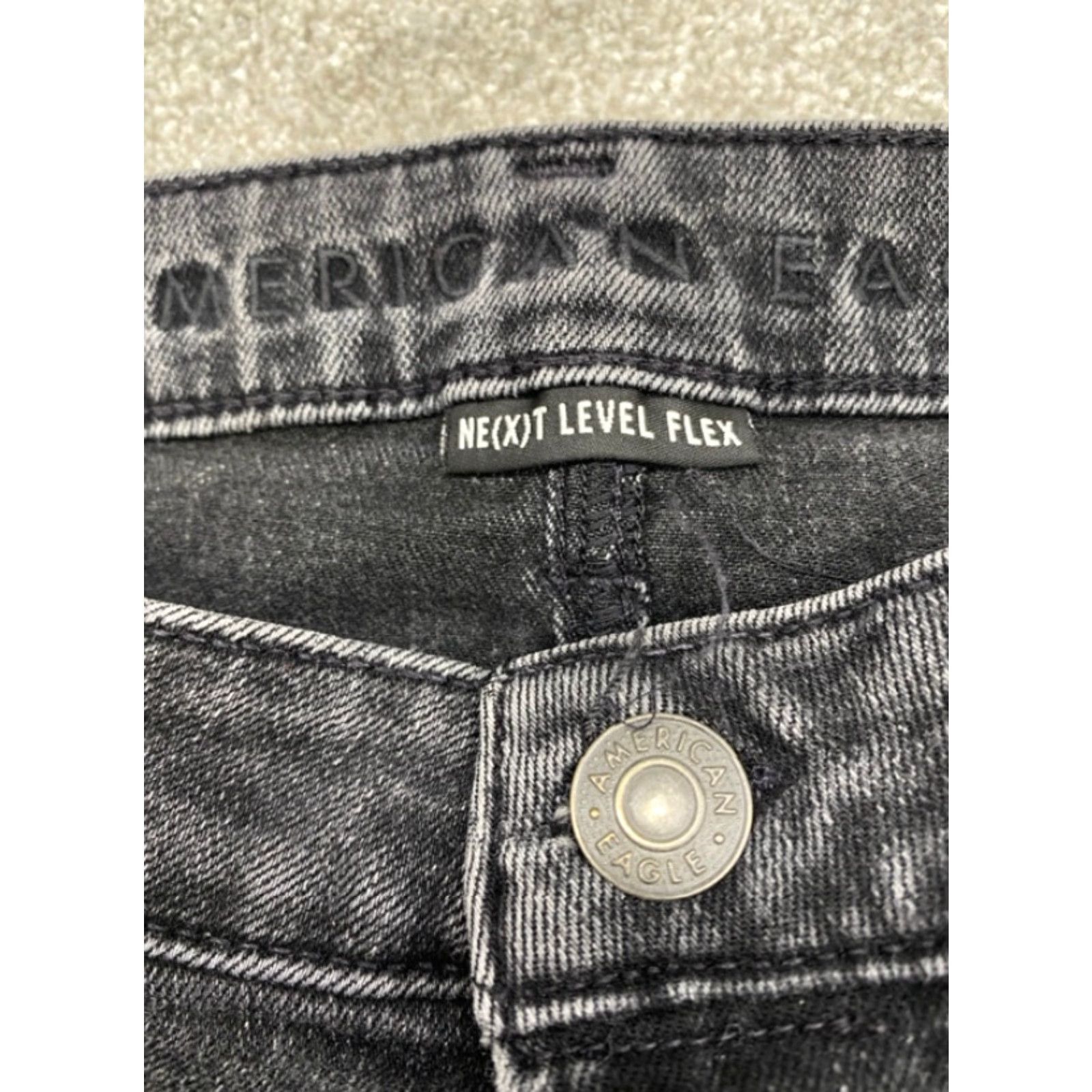 American Eagle Outfitters American Eagle Outfitters Jeans Mens 36x30 Black Straight Regular Stretch 5332 Size US 36 / EU 52 - 6 Thumbnail