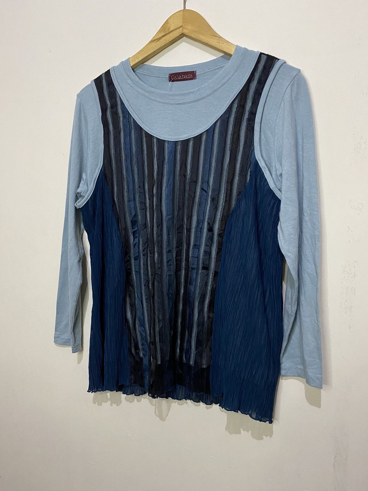 If Six Was Nine × Issey Miyake × Japanese Brand ISSEY MIYAKE STYLE Blouses Calabaza Size L / US 10 / IT 46 - 3 Thumbnail