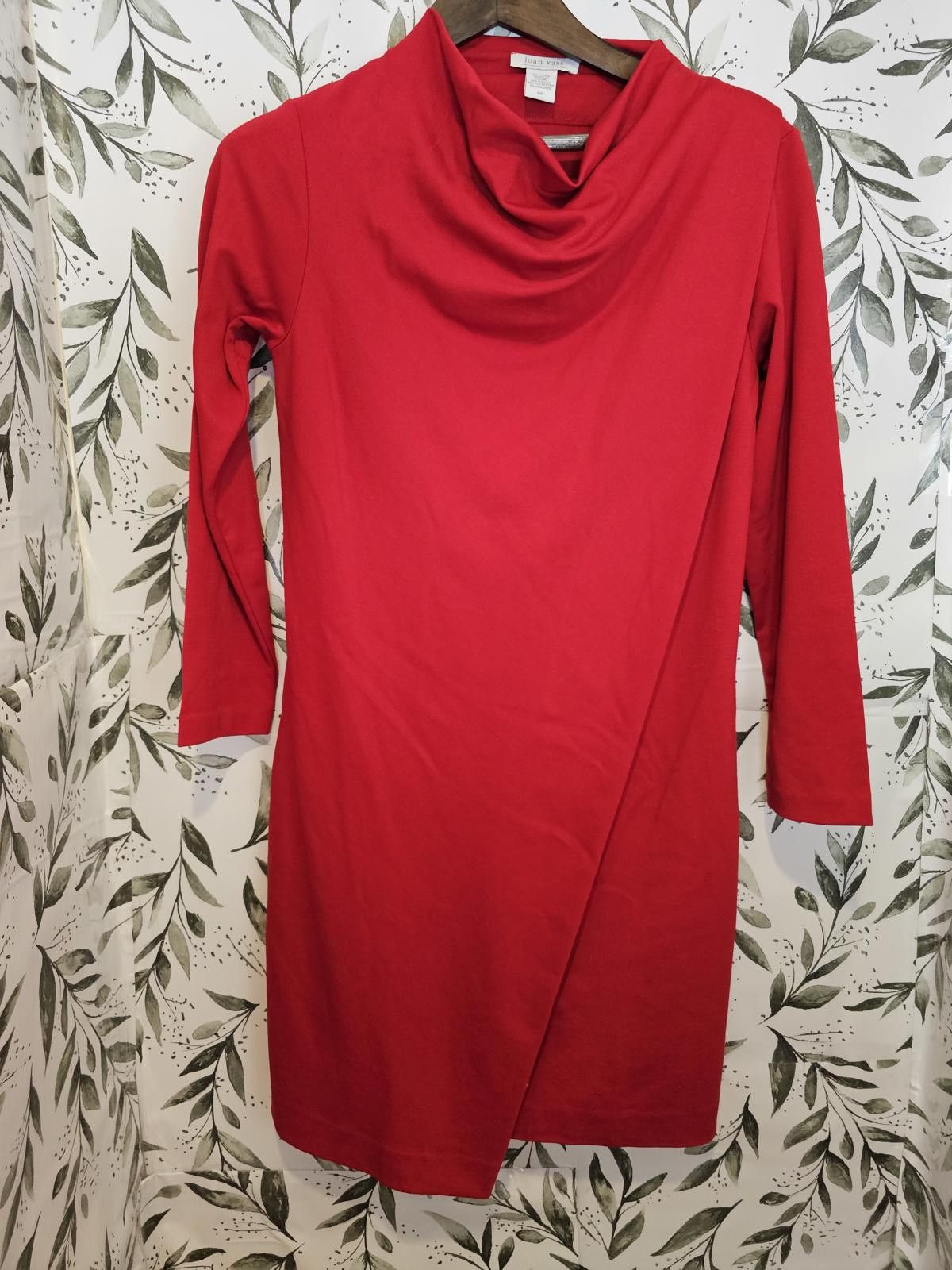 Other Joan Vass Dress Red Womens Size S Spandex Form Fitting Size S / US 4 / IT 40 - 4 Thumbnail