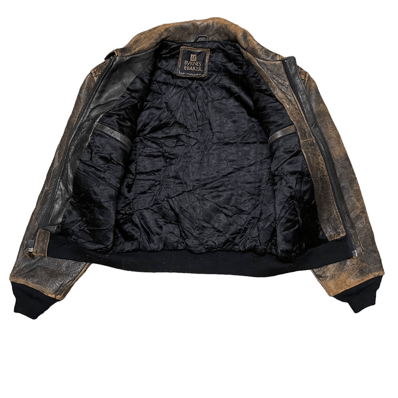 Japanese Brand Vintage Byrnes & Baker Leather Jacket Size US L / EU 52-54 / 3 - 5 Thumbnail