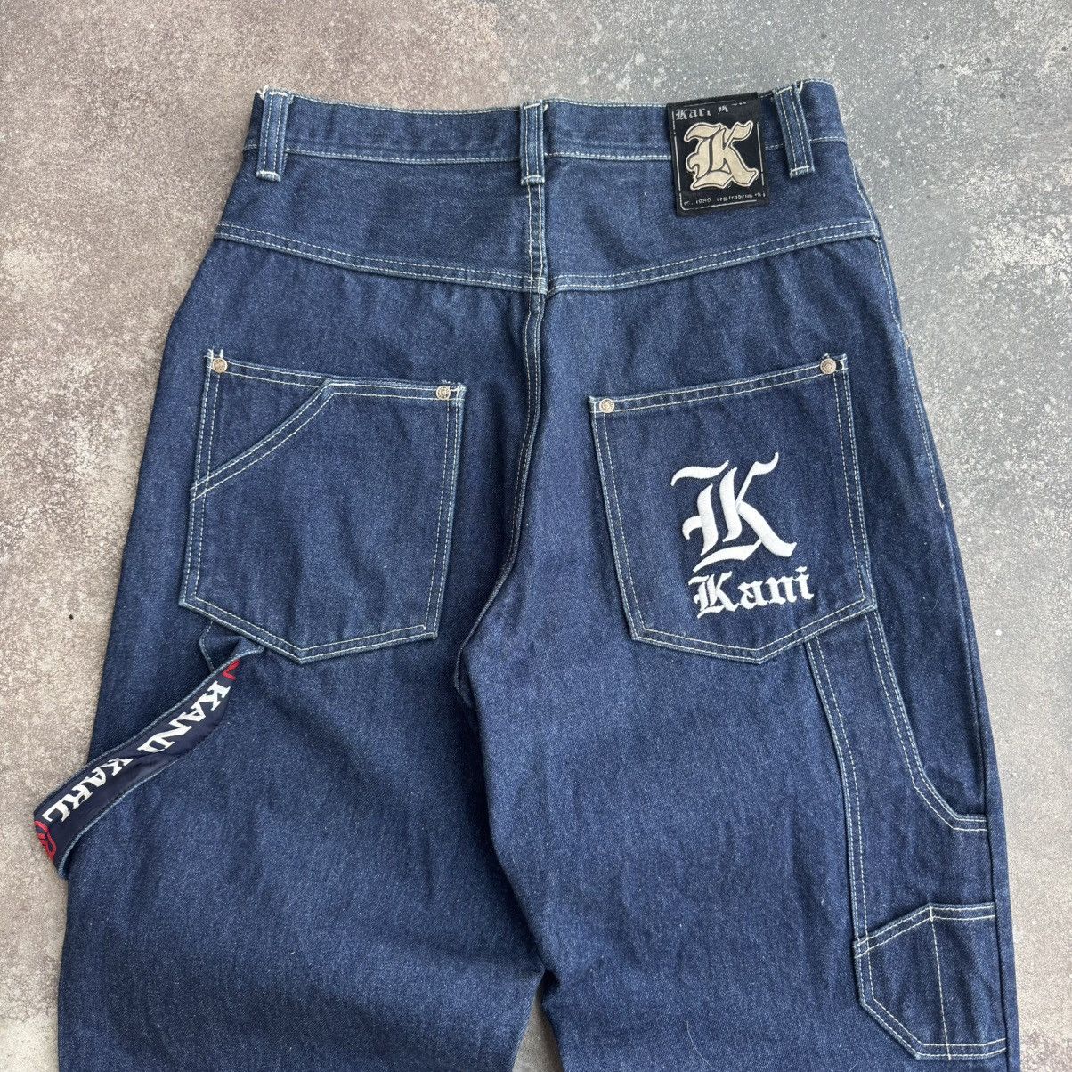Karl Kani × Vintage Karl Kani Y2K Carpenter Denim Jeans Size US 32 / EU 48 - 8 Thumbnail
