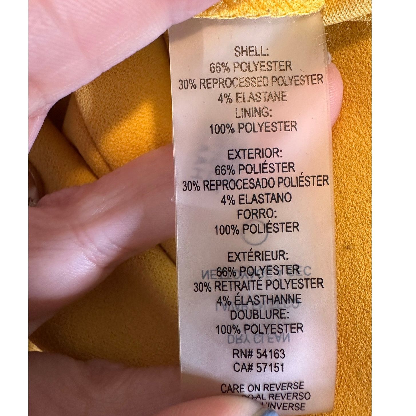 Tommy Hilfiger Tommy Hilfiger yellow crepe summer dress size 2 Size XS / US 0-2 / IT 36-38 - 4 Thumbnail
