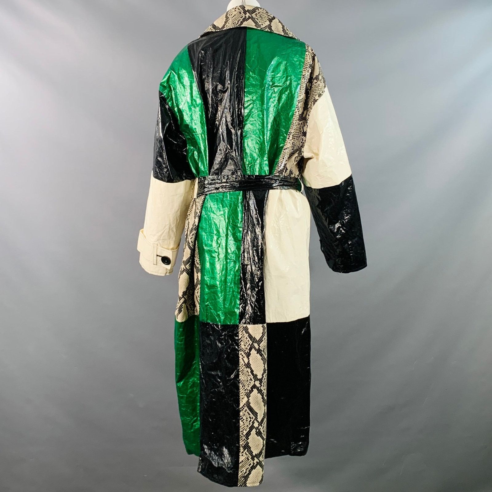STAND STUDIO STAND STUDIO Eliora Trench Patchwork Double Breasted Coat Size XS / US 0-2 / IT 36-38 - 4 Thumbnail