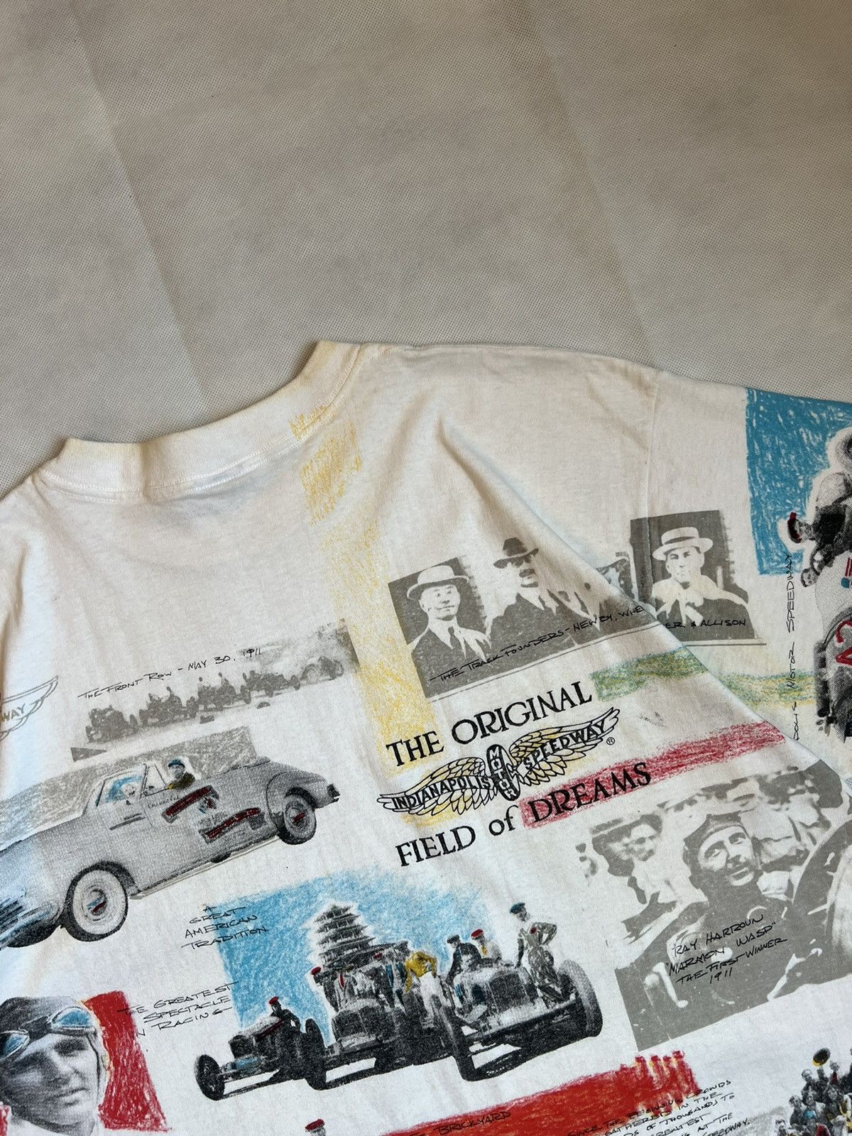 Vintage 90's AOP Indiana Police Motor Speedway Field Of Dreams Size US XL / EU 56 / 4 - 11 Thumbnail