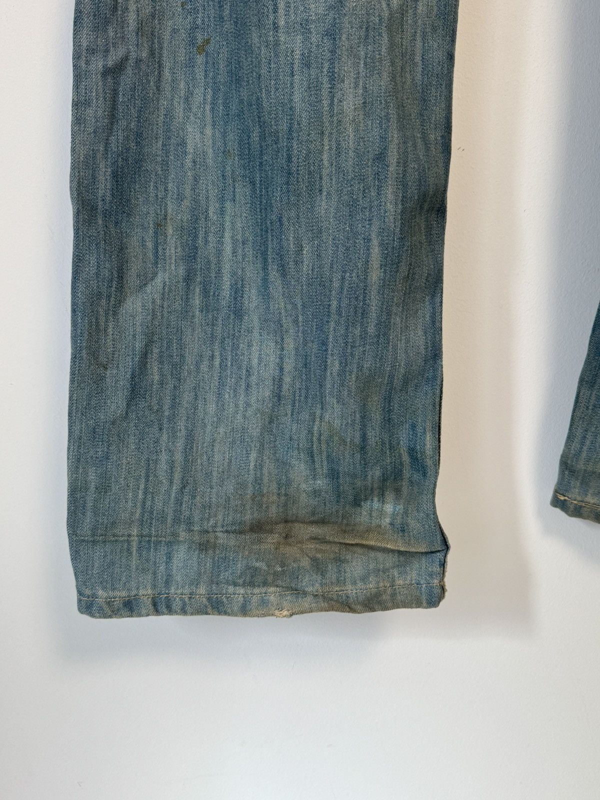 Dolce & Gabbana Vintage Dolce & Gabbana Distressed Faded Poem Denim Jeans Size US 33 - 16 Thumbnail