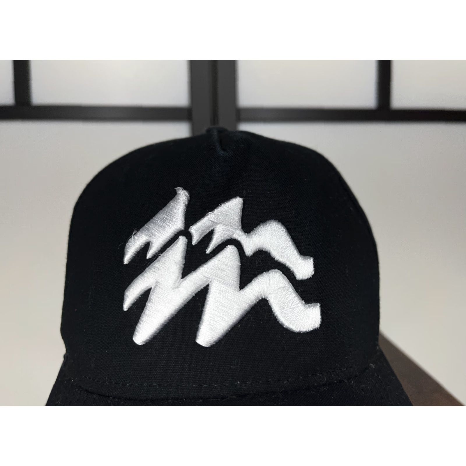 Vintage Pukka Inc. Hat Snap Back Adult One Size Black Embroidered 100% Cotton Solid Beach Outdoor Size ONE SIZE - 2 Thumbnail