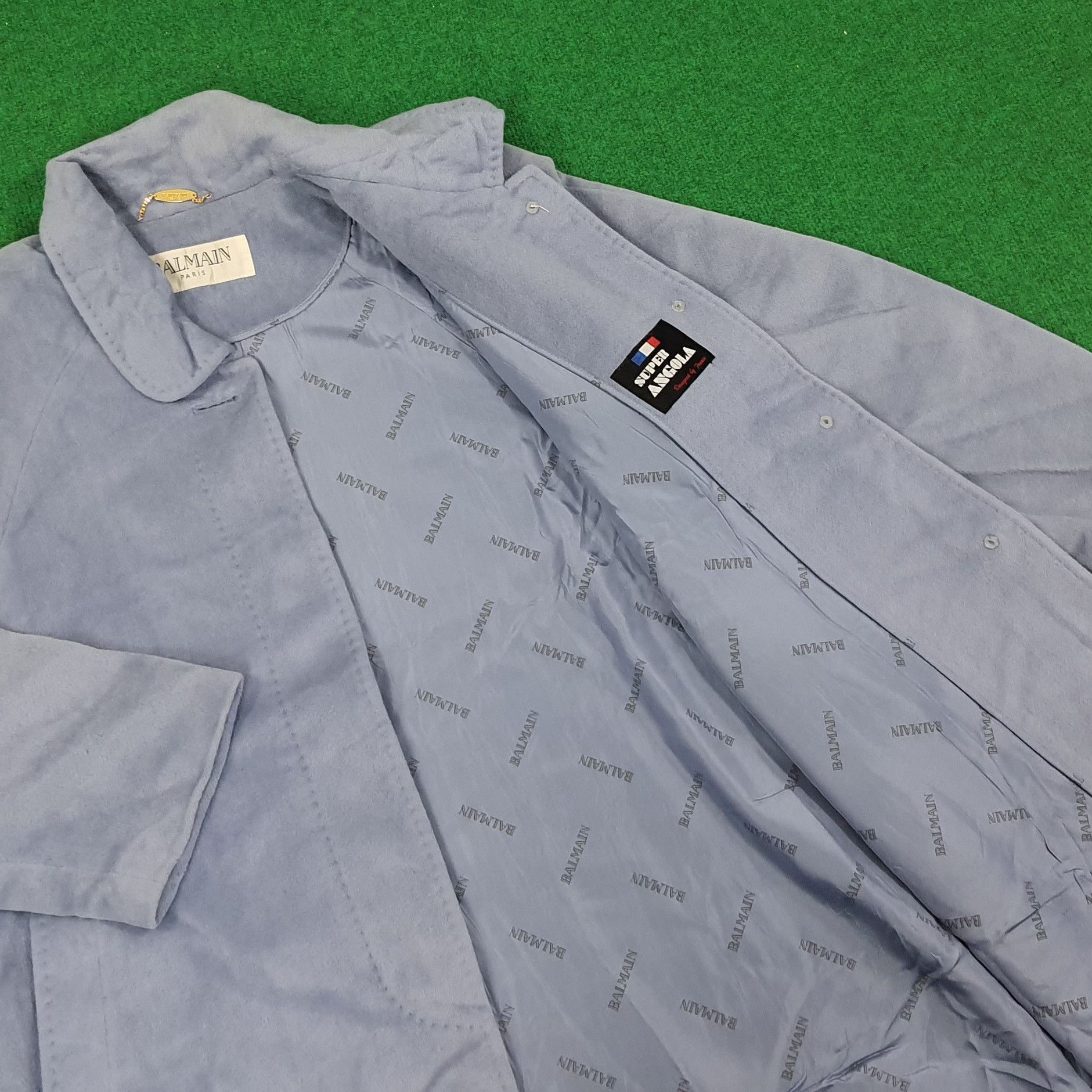 Balmain × Vintage Vintage Balmain Paris Trench Jacket C222N12 Size US M / EU 48-50 / 2 - 7 Thumbnail