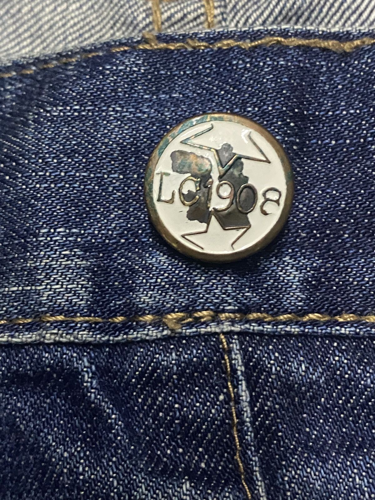 Lee × Vivienne Westwood Vintage Lee Cooper Whisker Faded Wash Distressed Jeans Size US 38 / EU 54 - 12 Thumbnail