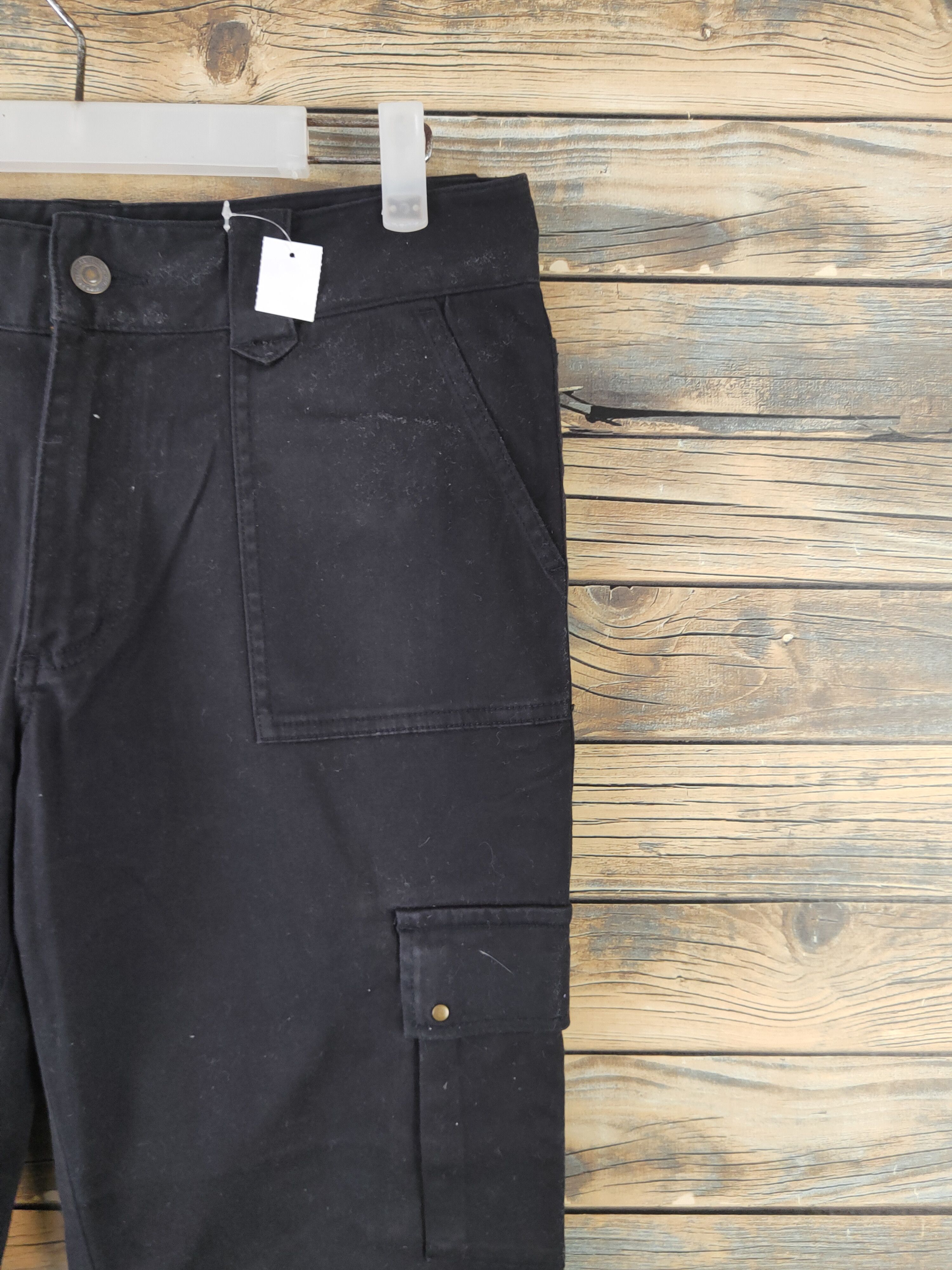 Japanese Brand DL Japanese Brand Black Multipocket Cargo Pants #2101 Size 29" - 5 Thumbnail