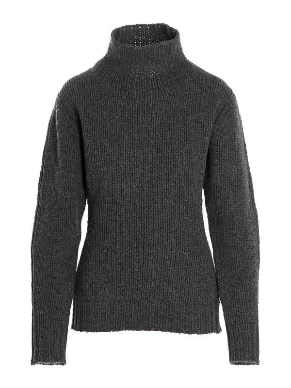 Jil Sander o1y1025 Turtleneck Sweater in Gray Size S / US 4 / IT 40 - 1 Thumbnail