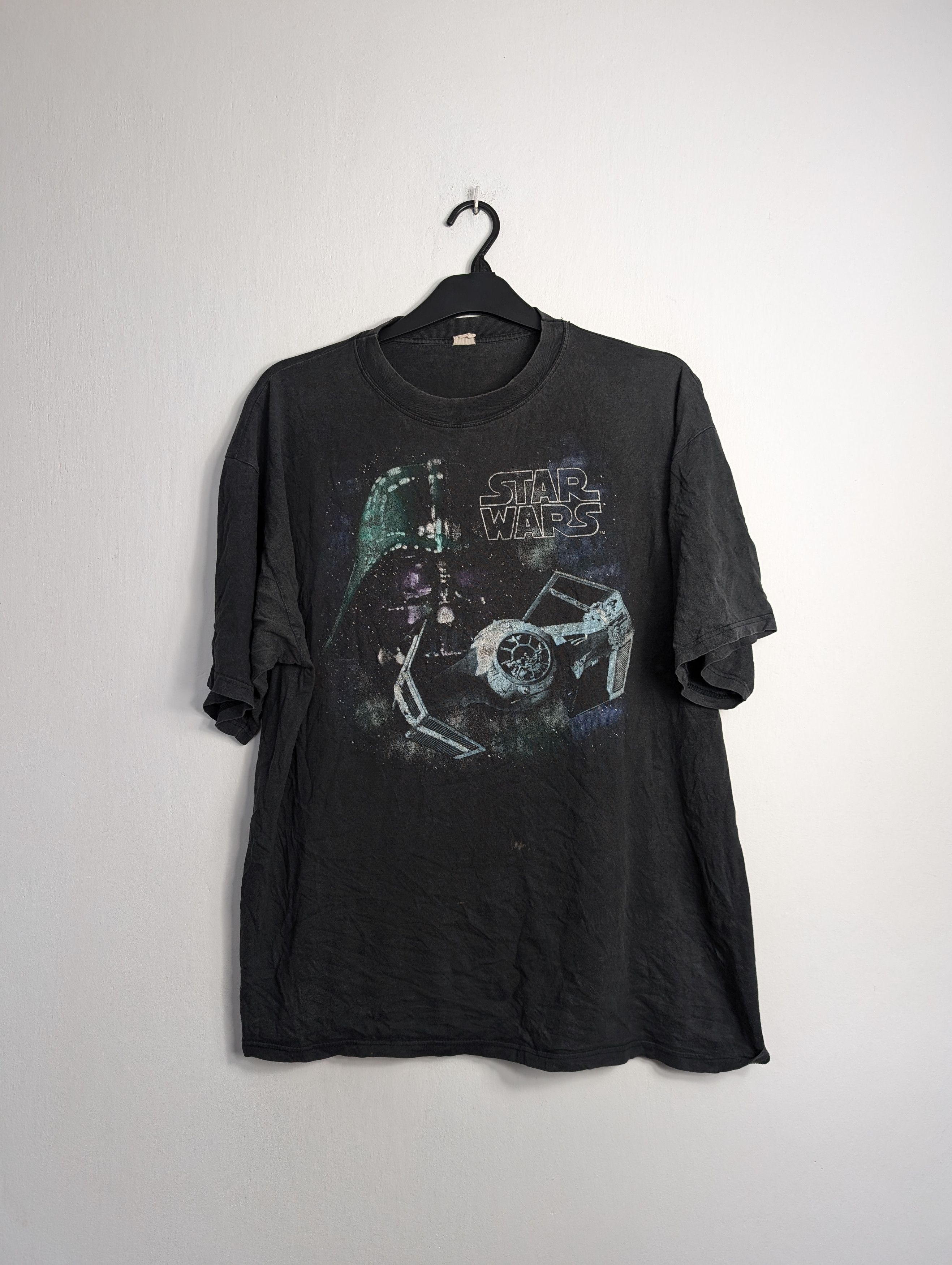 Star Wars Vintage 1995 Star Wars Darth Vader T-shirt Boxy Retro Y2K Size US XL / EU 56 / 4 - 1 Thumbnail