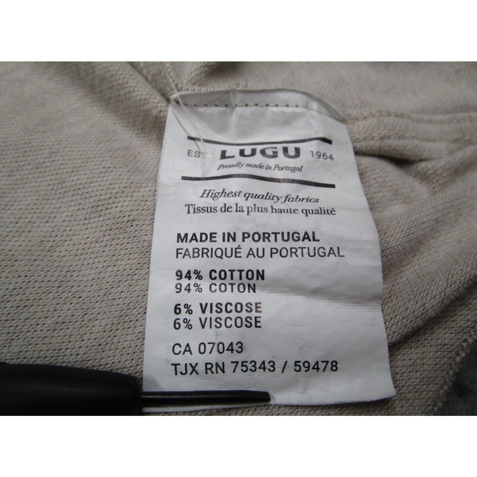Vintage Lugu Shirt Mens Large Beige Button-Up Long Sleeve Woven Made in Portugal - Button-Down Collared Shirt Casual Classic Mens Beige L Size US L / EU 52-54 / 3 - 4 Thumbnail