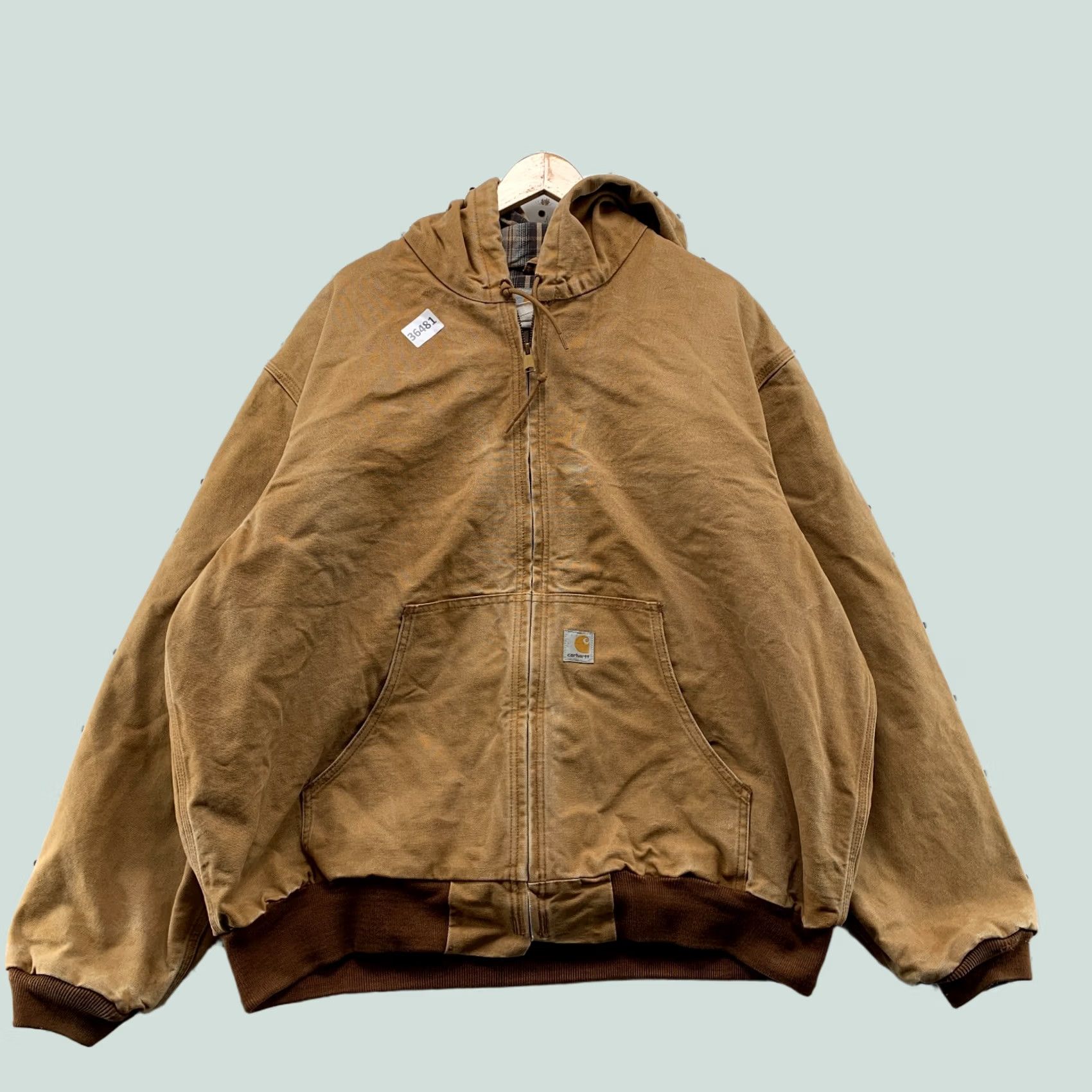 Carhartt VINTAGE Carhartt Jacket Mens 2XL Brown Canvas Workwear USA Lined Size US XXL / EU 58 / 5 - 1 Thumbnail