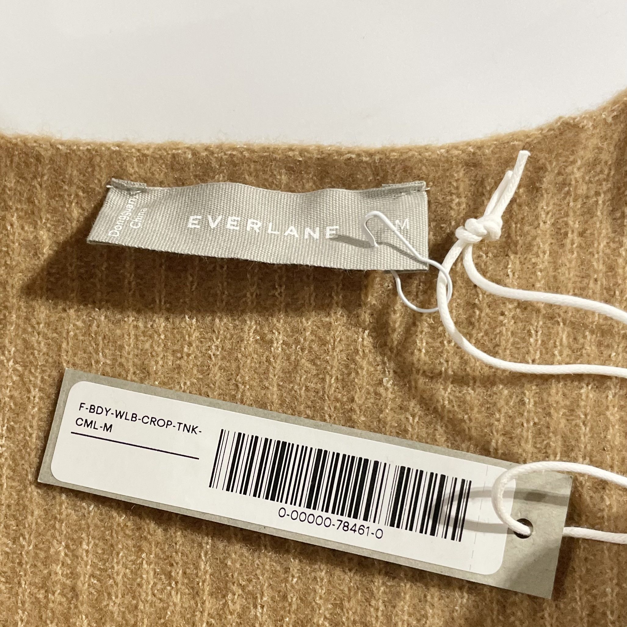 Everlane New Everlane Wool Blend Knit Cozy Cropped Tank Top Camel Size M / US 6-8 / IT 42-44 - 9 Thumbnail