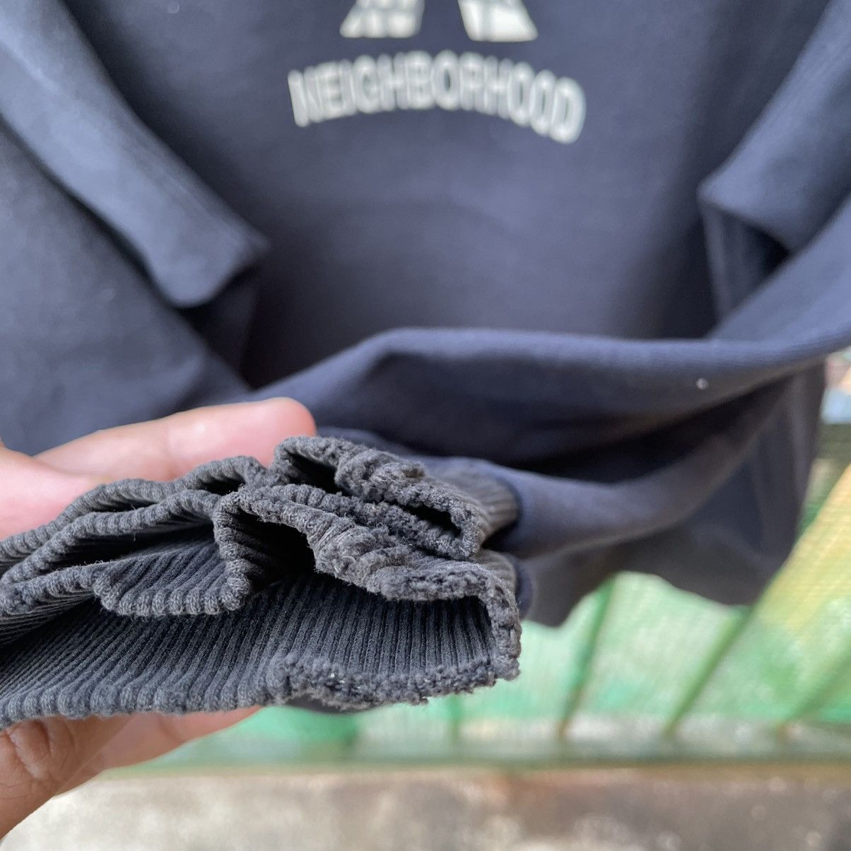 Neighborhood 🔥Vintage 90s Neighborhood OG Logo Boxy Distress Sweatshirts Size US L / EU 52-54 / 3 - 9 Thumbnail