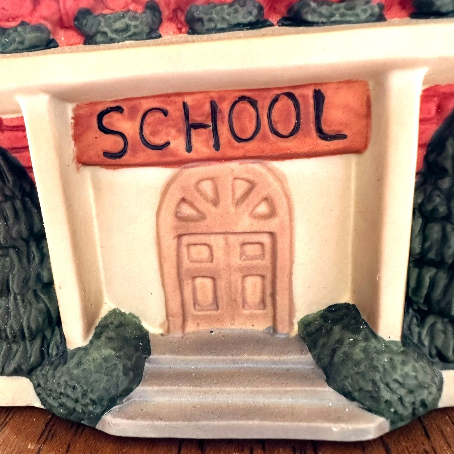 Handmade × Vintage VTG Gift Collection Hand Painted Porcelain School Tea Light Size ONE SIZE - 2 Thumbnail