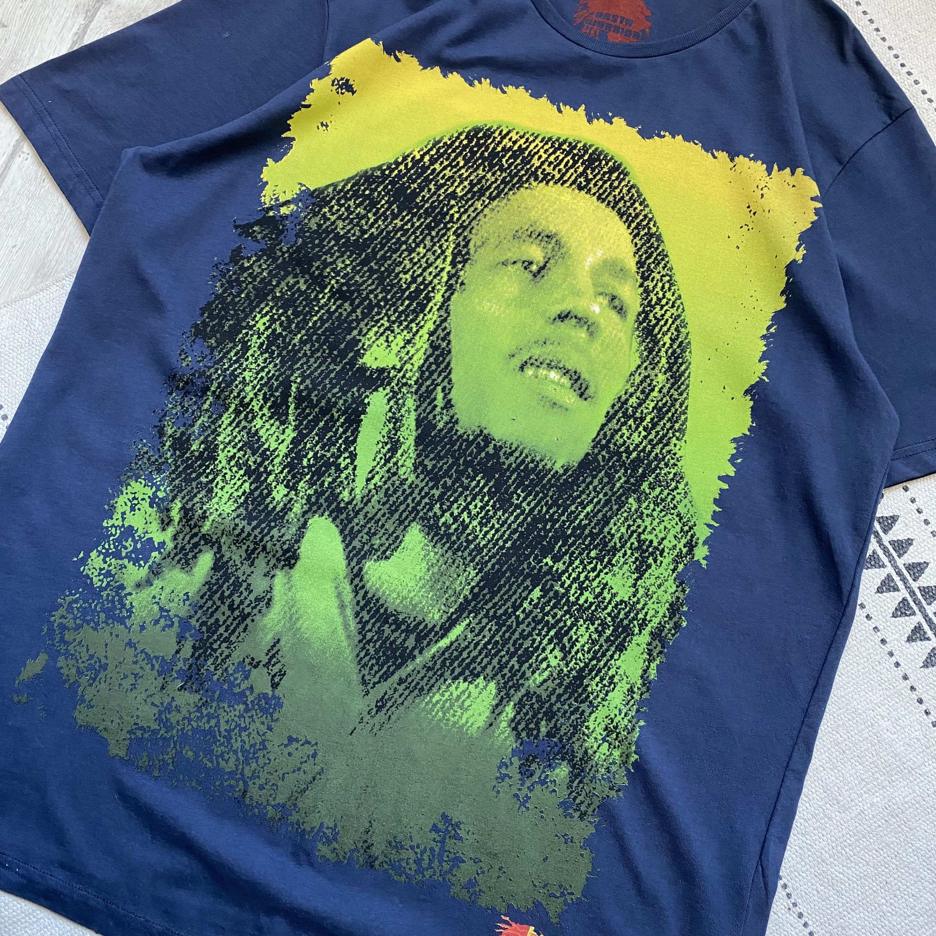 Band Tees 💚 Vintage Bob Marley tee Rasta Warrior Y2K Rap Tees Size US L / EU 52-54 / 3 - 6 Thumbnail
