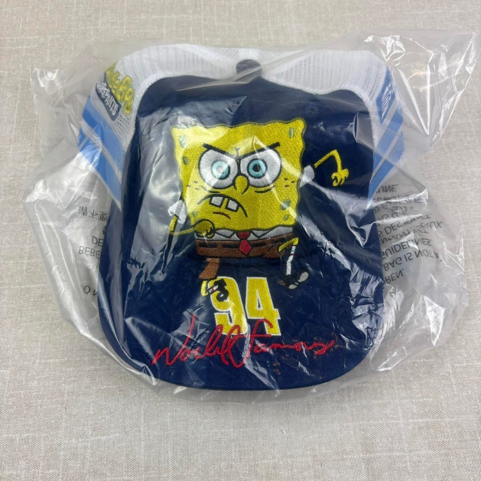 Supreme 🧽 Supreme x Spongebob Squarepants Mesh Back 6-Panel “Navy” Size ONE SIZE - 3 Thumbnail