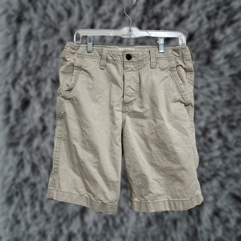 Abercrombie & Fitch Abercrombie & Fitch Shorts Mens 32 Beige Brown Chino Flat Front Bermuda Twill Button Slash Pockets Casual Travel Regular Cotton Size US 32 / EU 48 - 1 Thumbnail