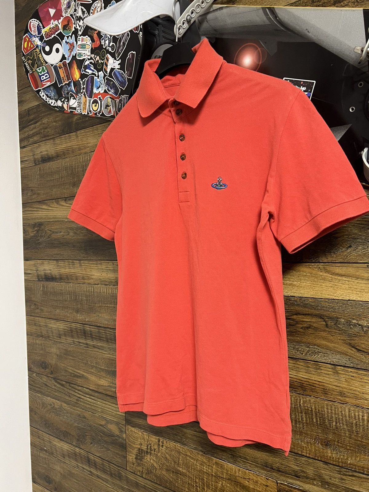 Vivienne Westwood VIVIENNE WESTWOOD Short Sleeve Polo Shirt Logo Orb Size US M / EU 48-50 / 2 - 4 Thumbnail