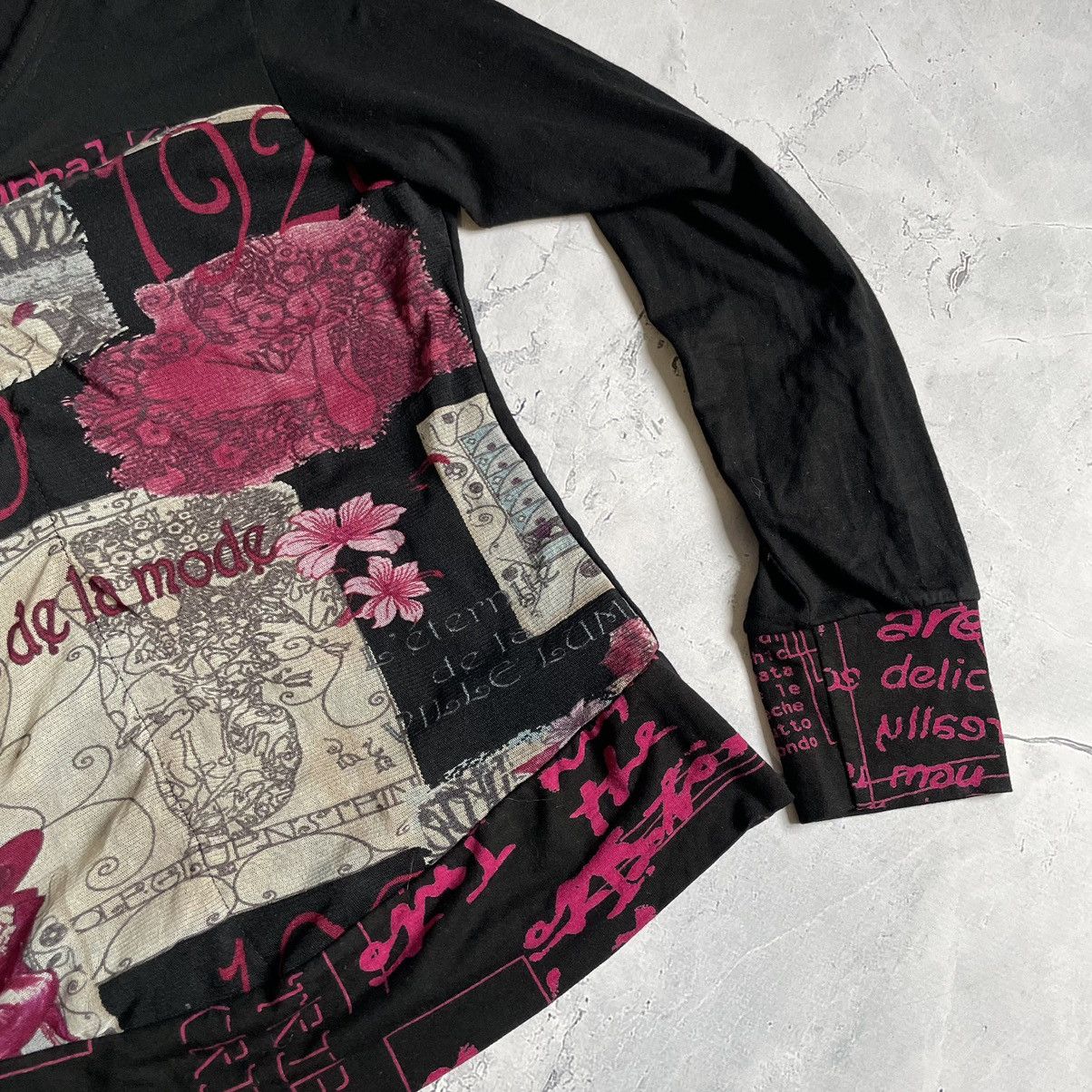 Diesel × Japanese Brand Vintage Avantgarde Printed Y2K Longsleeve Diesel Style Size S / US 4 / IT 40 - 3 Thumbnail