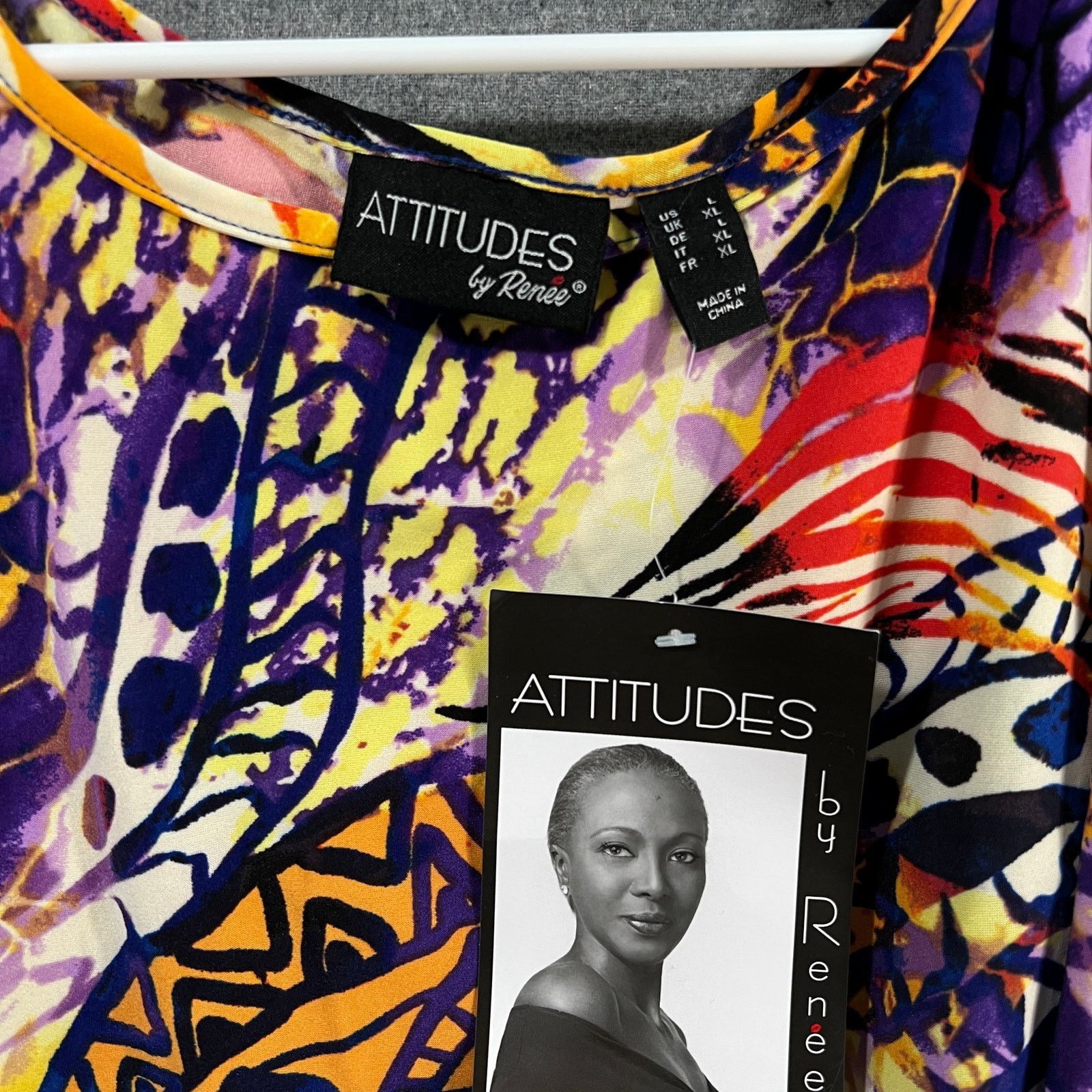 Other Attitudes by Renee Women Dress Global Size L / US 10 / IT 46 - 3 Thumbnail