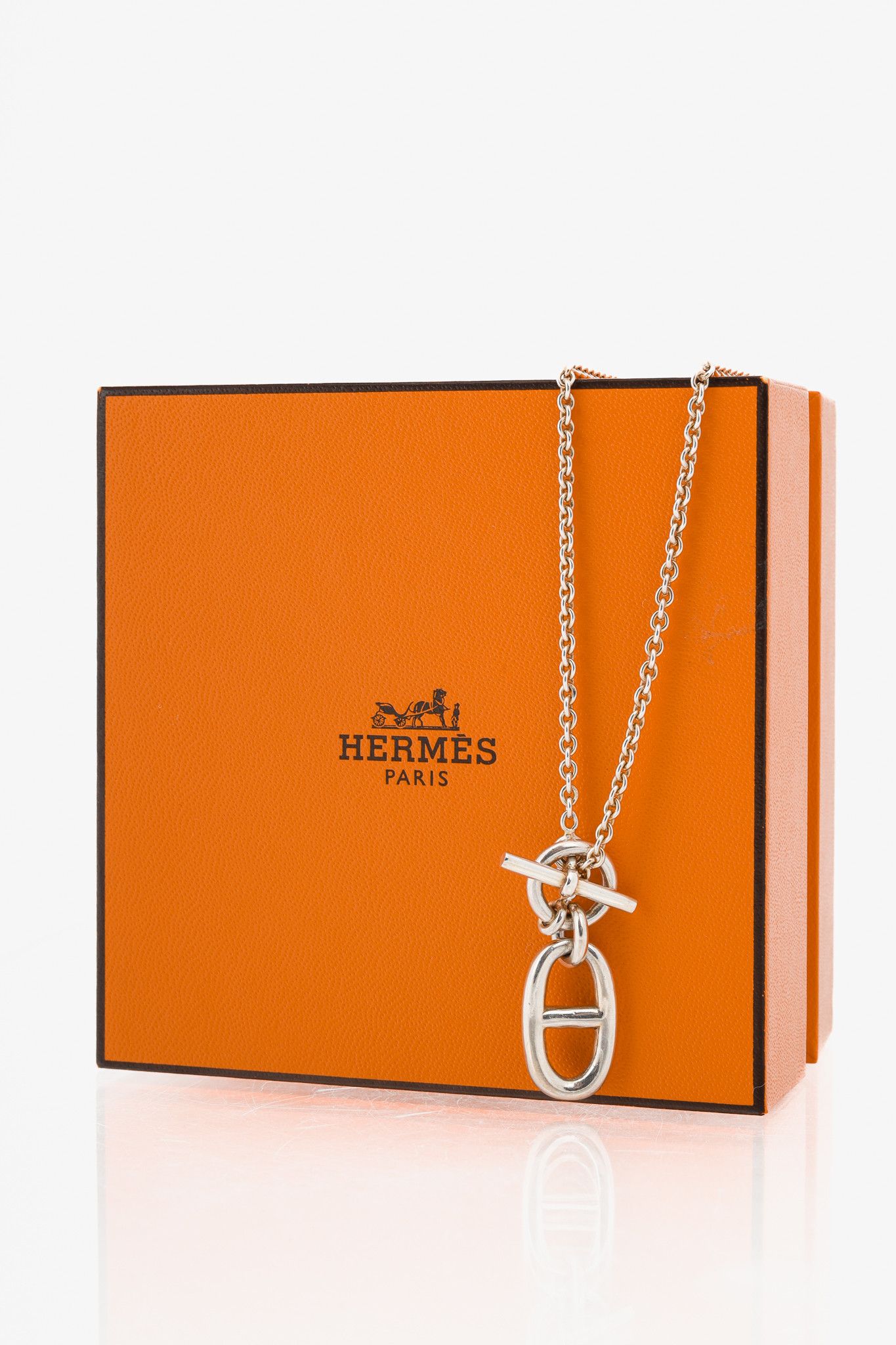 Hermes Hermes 925 Sterling Silver Chaine d'Ancre Pendant Necklace Size ONE SIZE - 5 Thumbnail