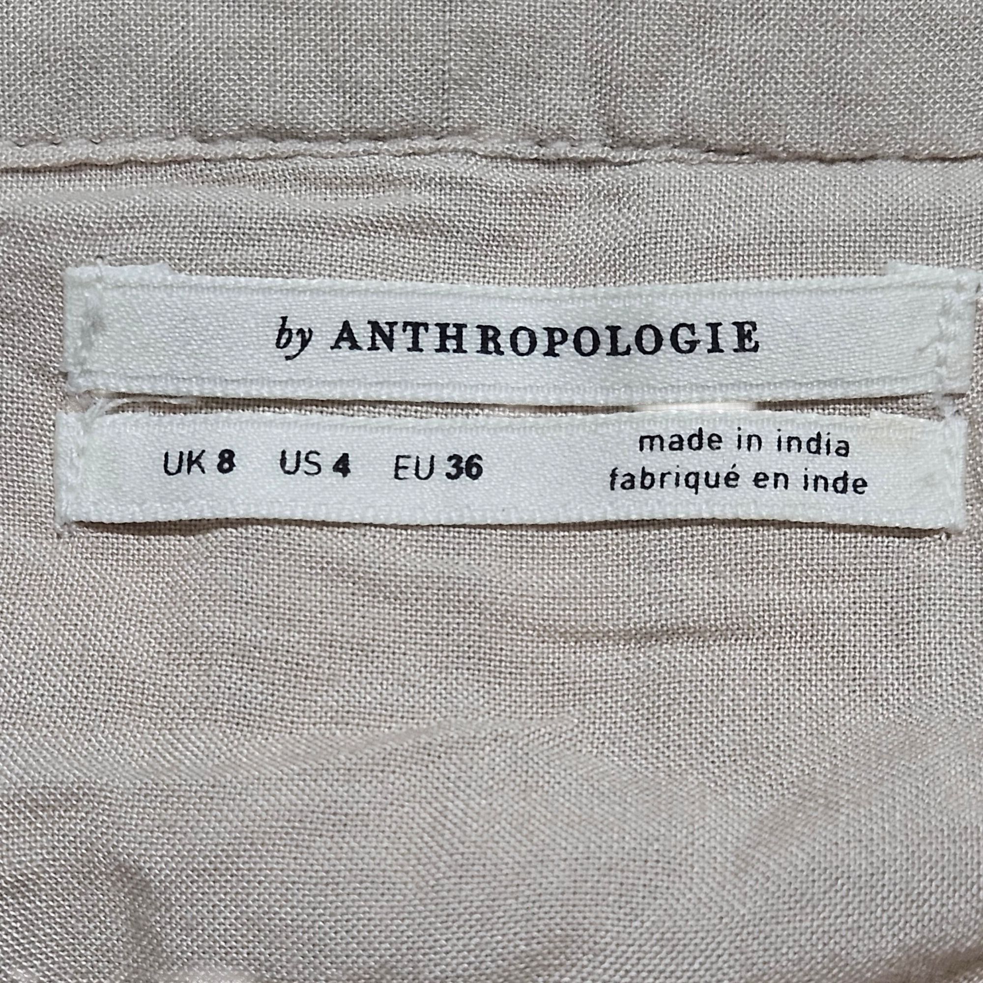 Anthropologie Anthropologie Women's Sequin Mini Skirt Beige 4 Boho Glam Qu Size 27" / US 4 / IT 40 - 4 Thumbnail