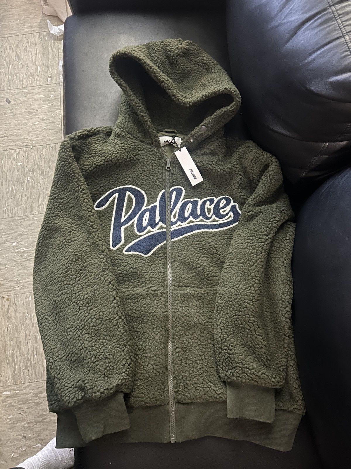 Palace Palace script huntsman hoodie x large | Grailed
