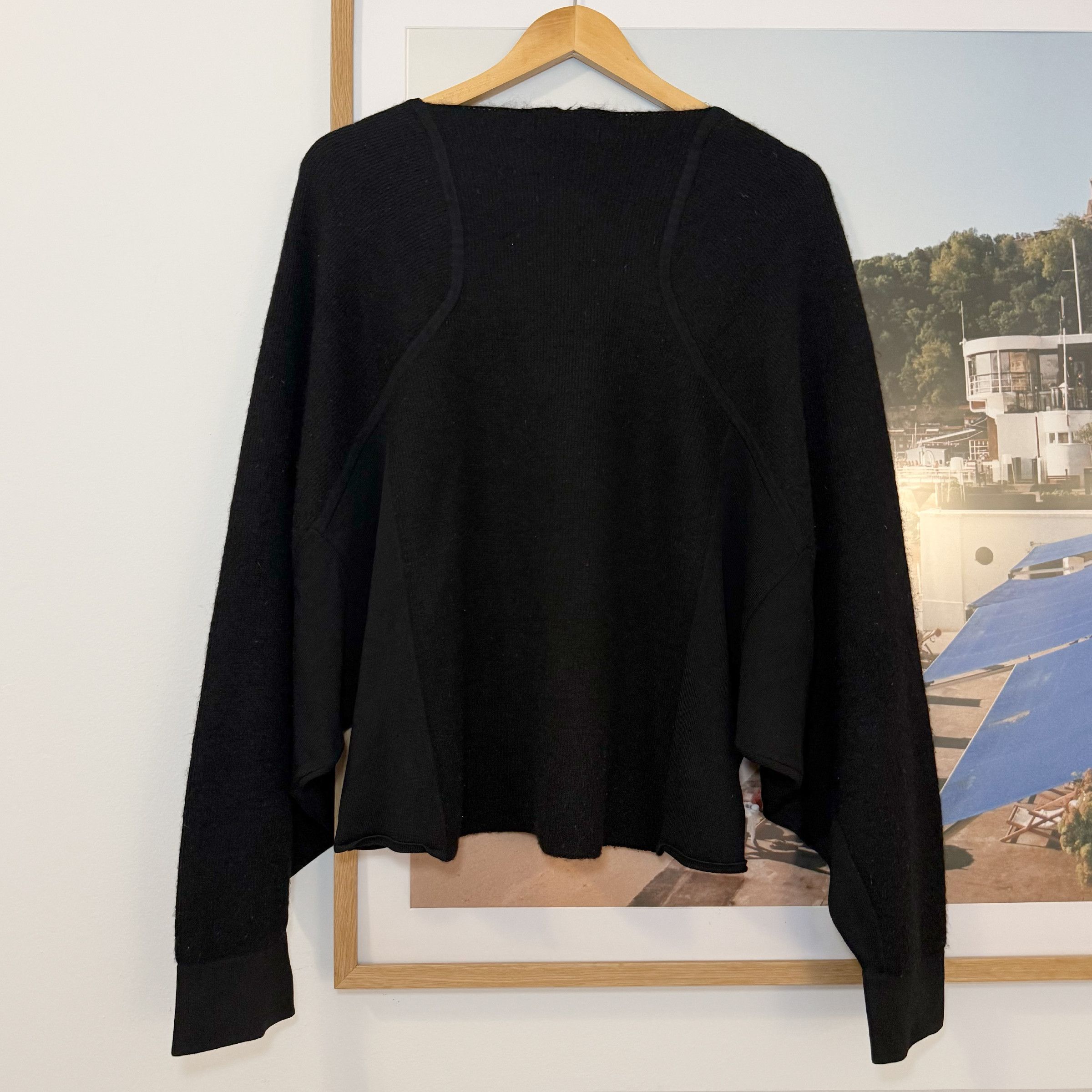 Helmut Lang Vintage HELMUT LANG wool dolman sleeve sweater fits S-L Size L / US 10 / IT 46 - 3 Thumbnail