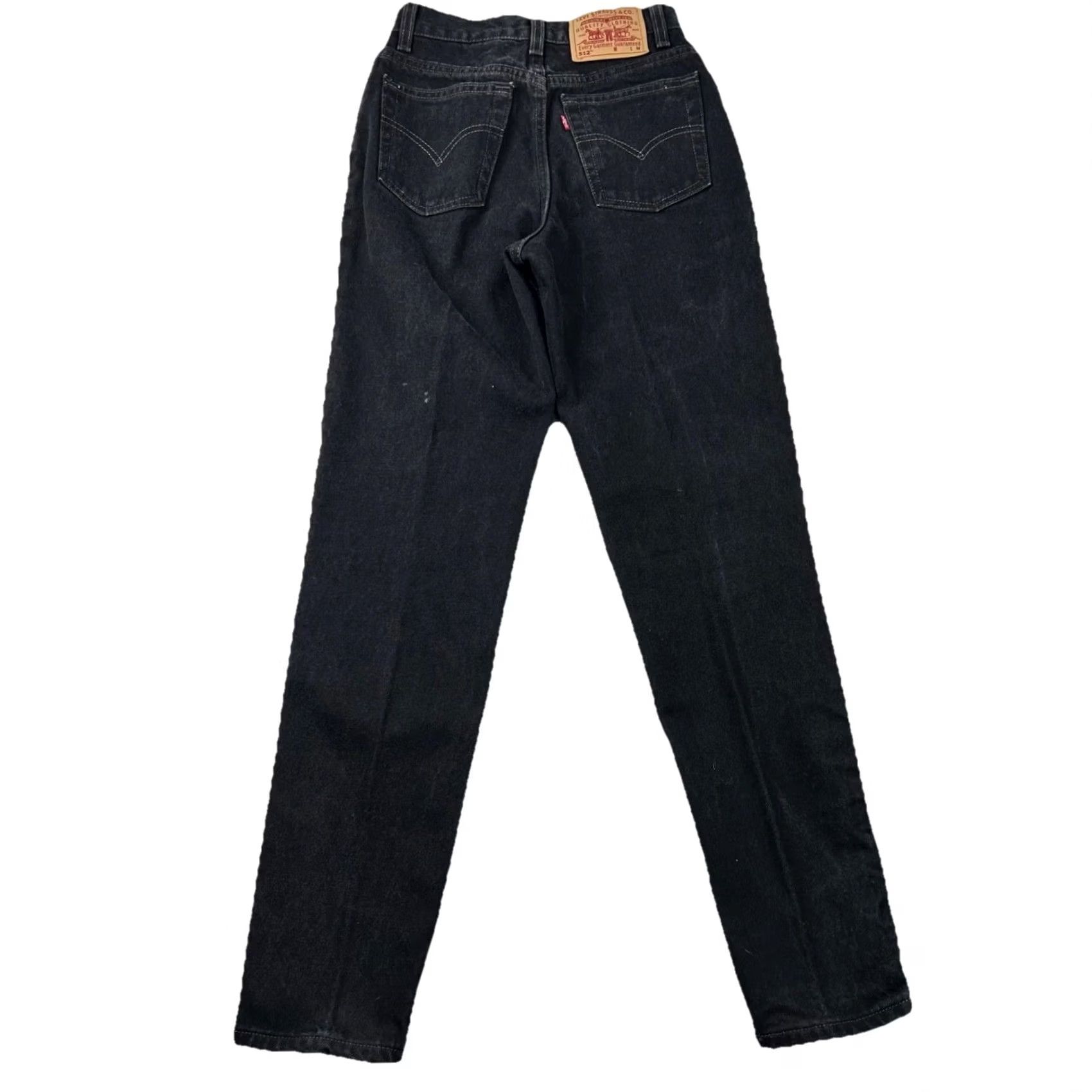 Levi's VINTAGE Levi's 512 Jeans Jr. M Slim Fit Straight Leg 7 Charcoal Black 90s USA Womens Size 28" / US 6 / IT 42 - 2 Thumbnail
