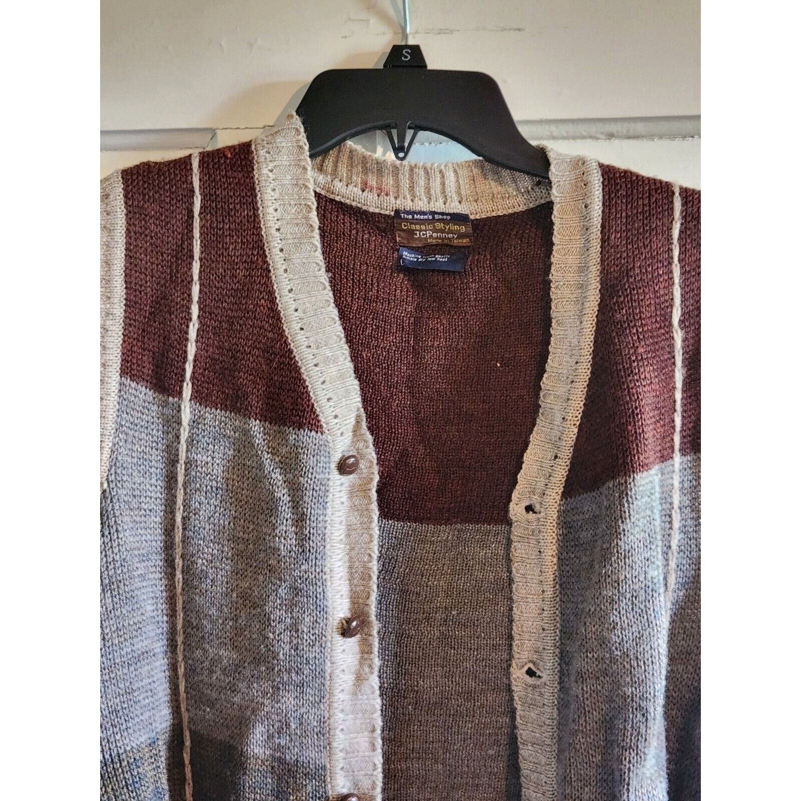 Other JC Penny's The Men's Shop Button Up Sweater Vest Wool Large Size US L / EU 52-54 / 3 - 3 Thumbnail