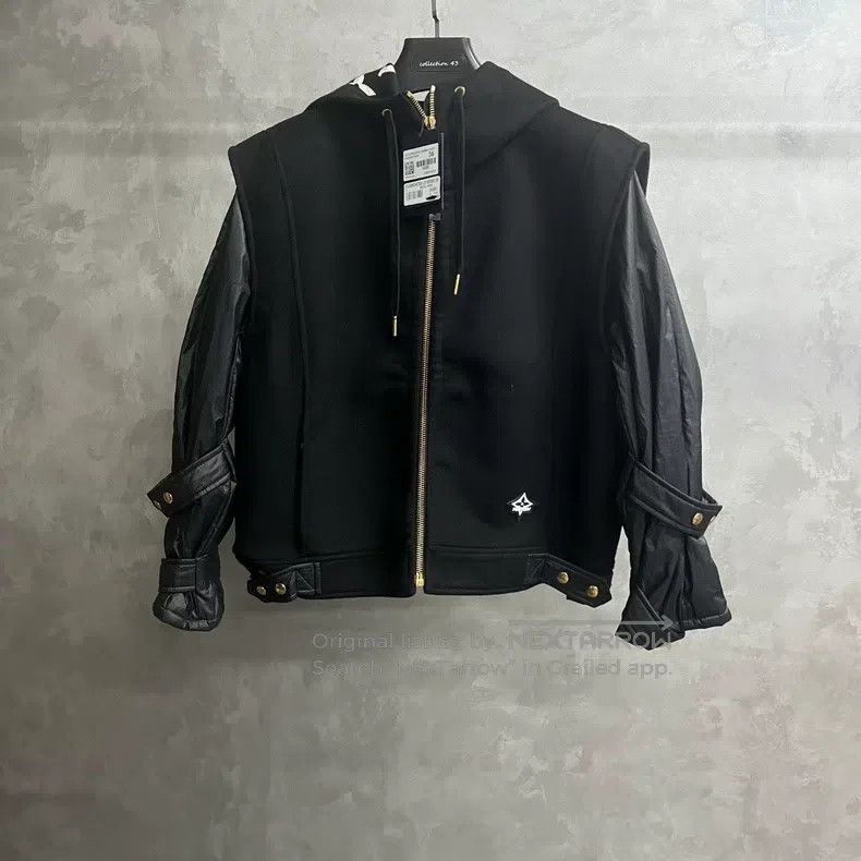 Louis Vuitton Louis Vuitton Black Patchwork Hooded Zip Long Sleeve Loose Size XS / US 0-2 / IT 36-38 - 1 Thumbnail