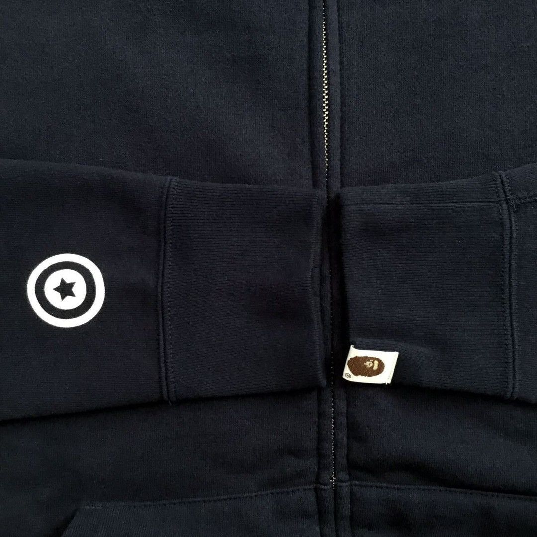 Bape BAPE Navy Tiger full zip hoodie a bathing ape Size US M / EU 48-50 / 2 - 6 Thumbnail