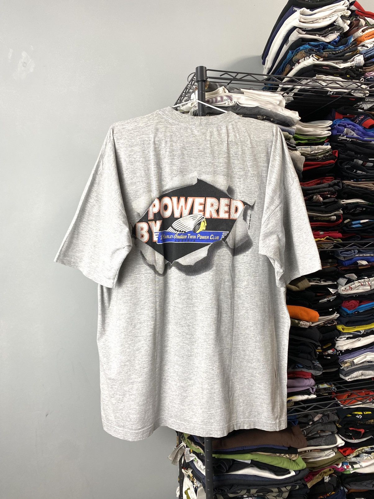 Harley Davidson Vintage 1996 Harley Davidson Indian Motorcycle T Shirt Size US XL / EU 56 / 4 - 7 Thumbnail