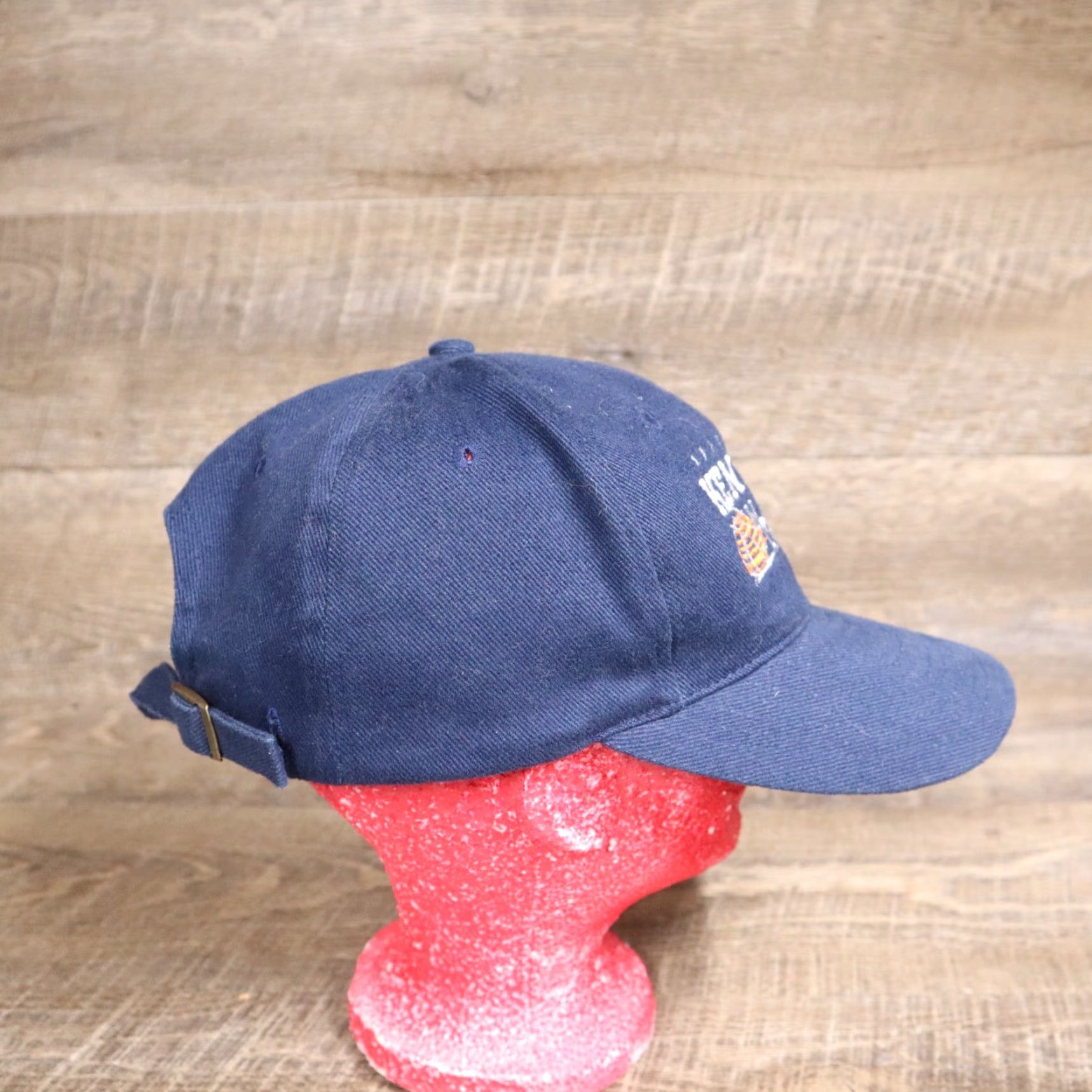 NCAA VINTAGE University Kentucky UK 1998 NCAA National Champions Basketball Cap Hat Blue Men's Adjustable Cotton Canvas Hat Size ONE SIZE - 3 Thumbnail