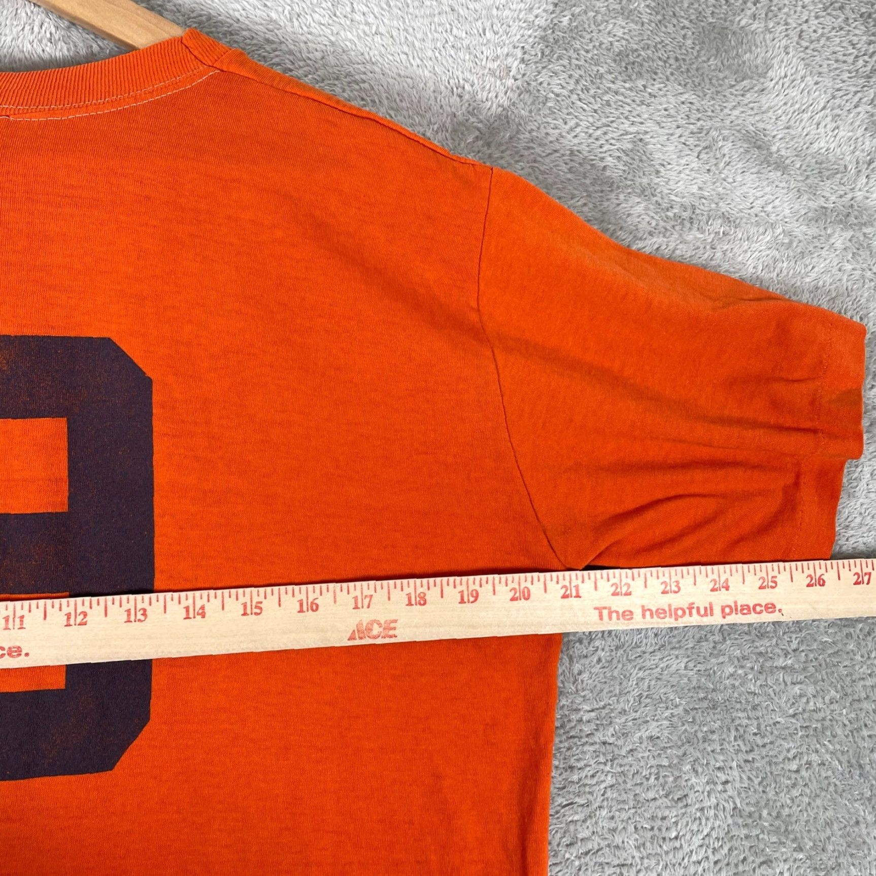 Vintage VINTAGE Sportswear Shirt Mens XL Orange 80s Basketball League USA Men Short Sleeve Graphic Tee Size US XL / EU 56 / 4 - 7 Thumbnail