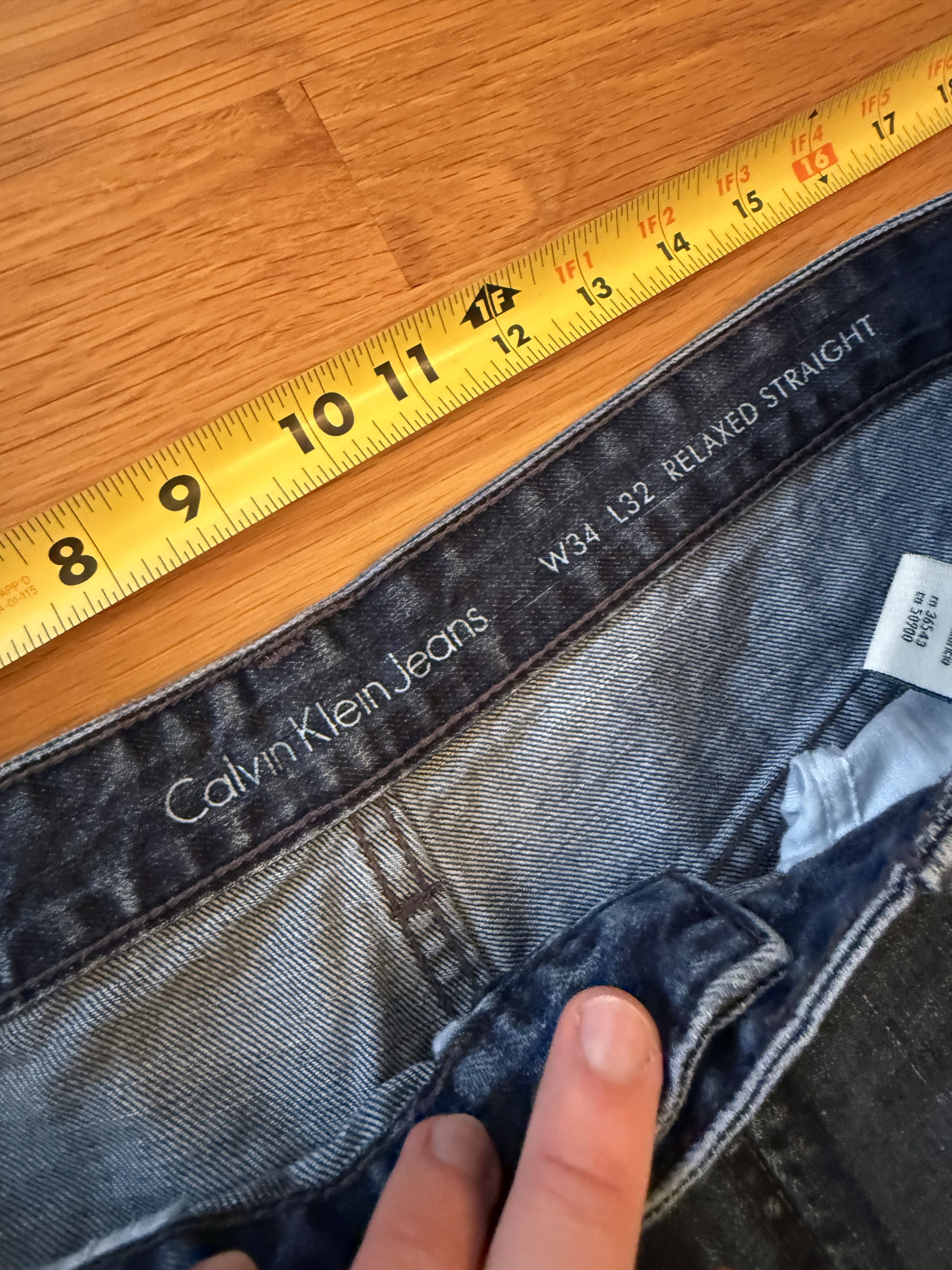 Calvin Klein Calvin Klein Relaxed Straight Jeans 34x32 Size US 34 / EU 50 - 3 Thumbnail