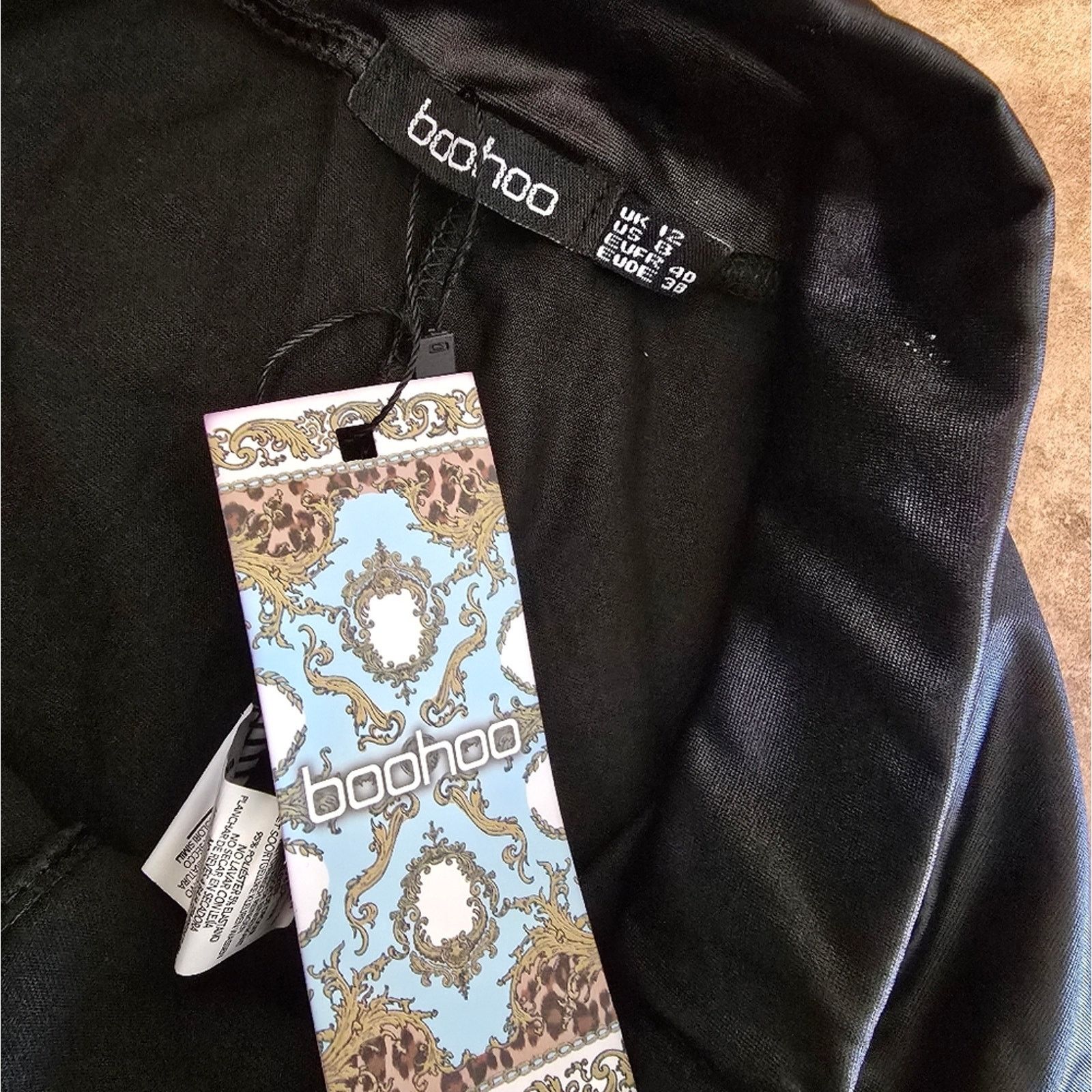 Boohoo Black | BOOHOO | High Waist Wet Legging Size 30" / US 8 / IT 44 - 3 Thumbnail