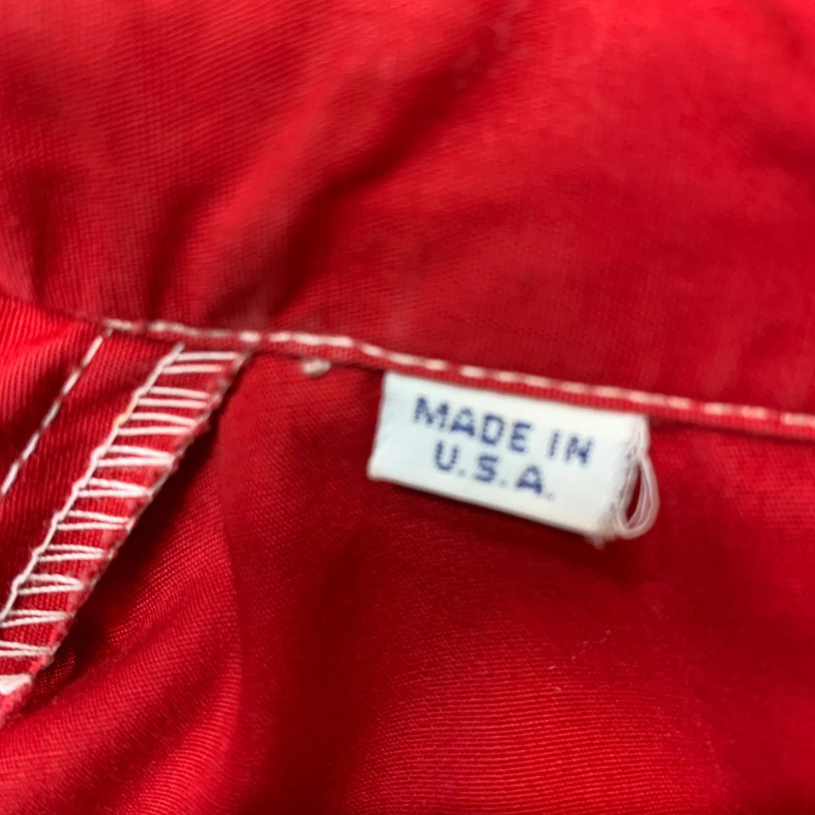 Designer VINTAGE Mel Fox Co Red White Blue Light Windbreaker Sz.L 305 Size US L / EU 52-54 / 3 - 6 Thumbnail