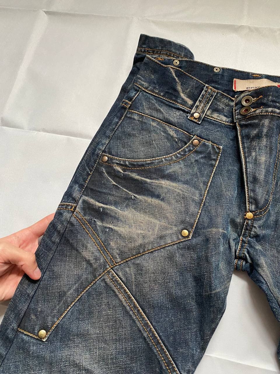 Bray Steve Alan × Designer Bray Steve Alan Distressed Jeans Straight Fit Size US 31 - 11 Thumbnail