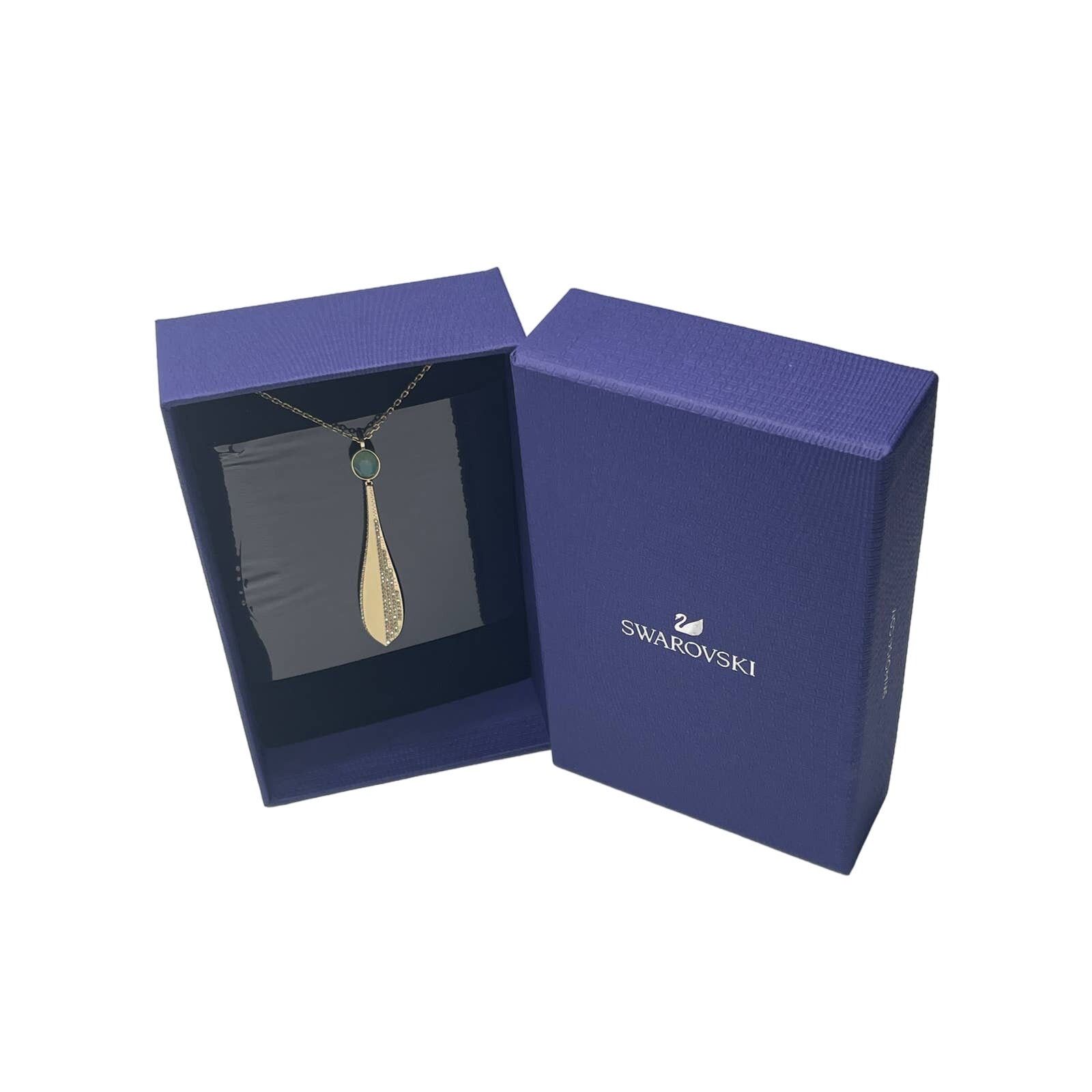 Swarovski Swarovski Stunning Olive pendant Green, Gold-tone plated New Size ONE SIZE - 3 Thumbnail