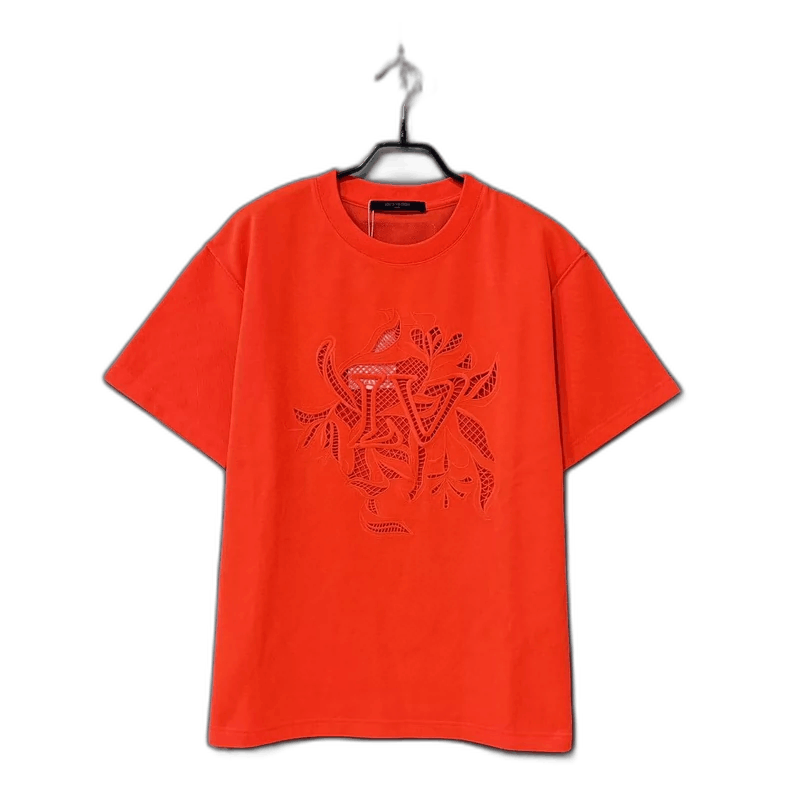 Louis Vuitton Orange Floral Logo Short Sleeve T-Shirt Size US S / EU 44-46 / 1 - 1 Thumbnail