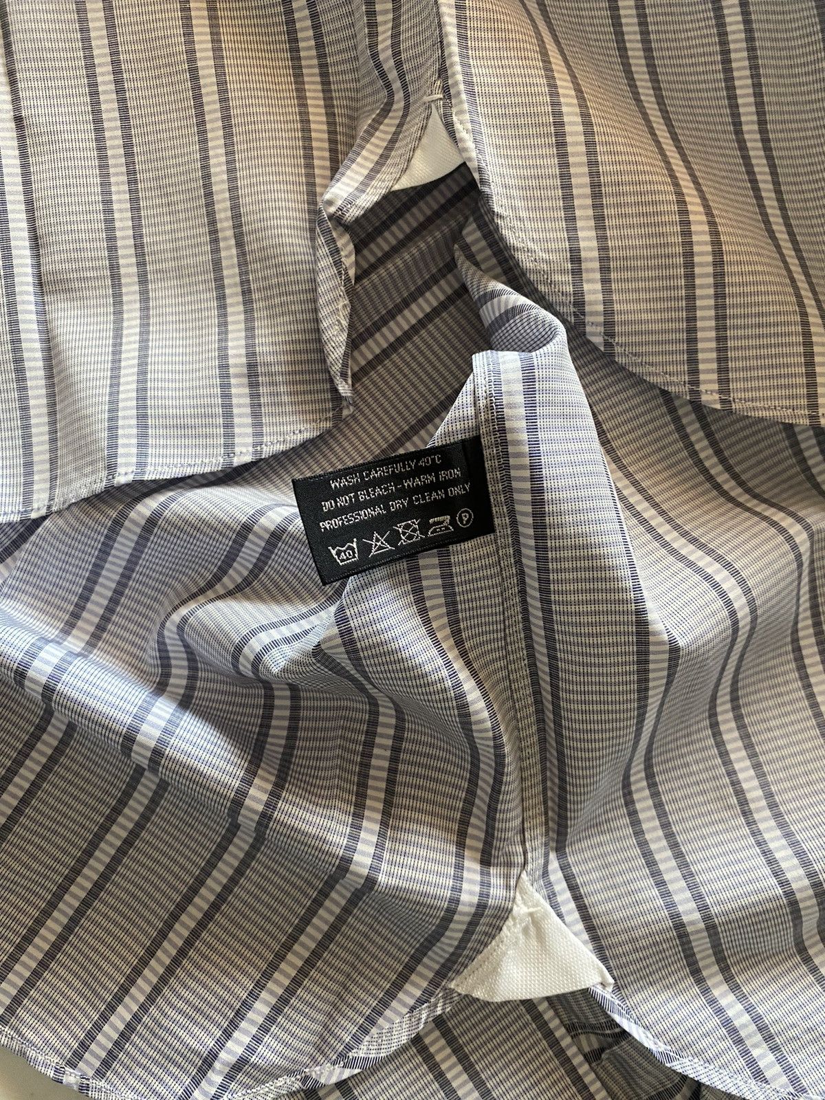 Tom Ford Tom Ford bluish grey French cuff shirt 16.5 42e NEW Size US L / EU 52-54 / 3 - 10 Thumbnail