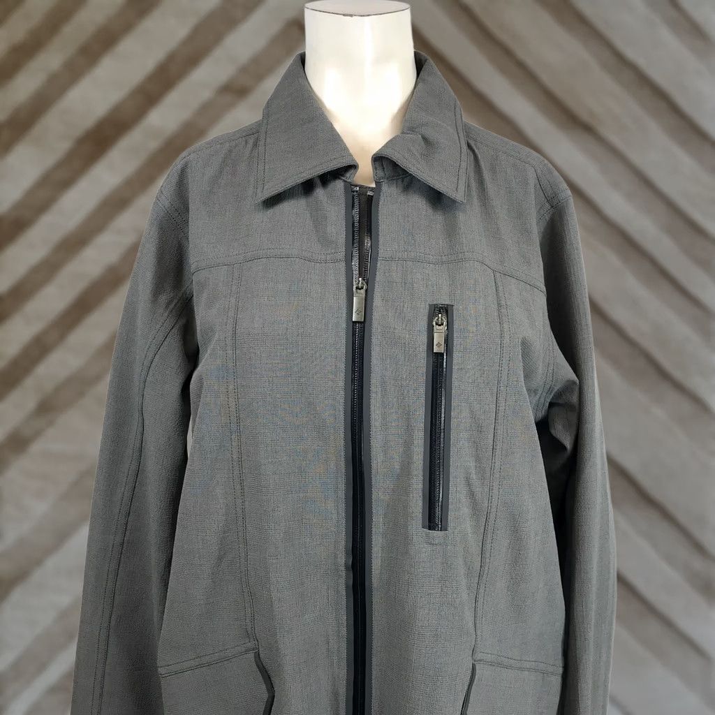 Vintage Columbia OmniTech Waterproof Breathable Grey Full Zip Jacket Medium TRANSIT ZONE Size US M / EU 48-50 / 2 - 1 Thumbnail