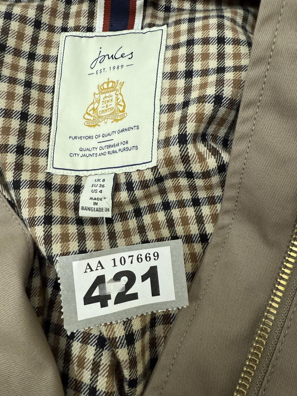 Other Joules Women's Utility Jacket with Hood - Size UK 8 Size M / US 6-8 / IT 42-44 - 2 Thumbnail